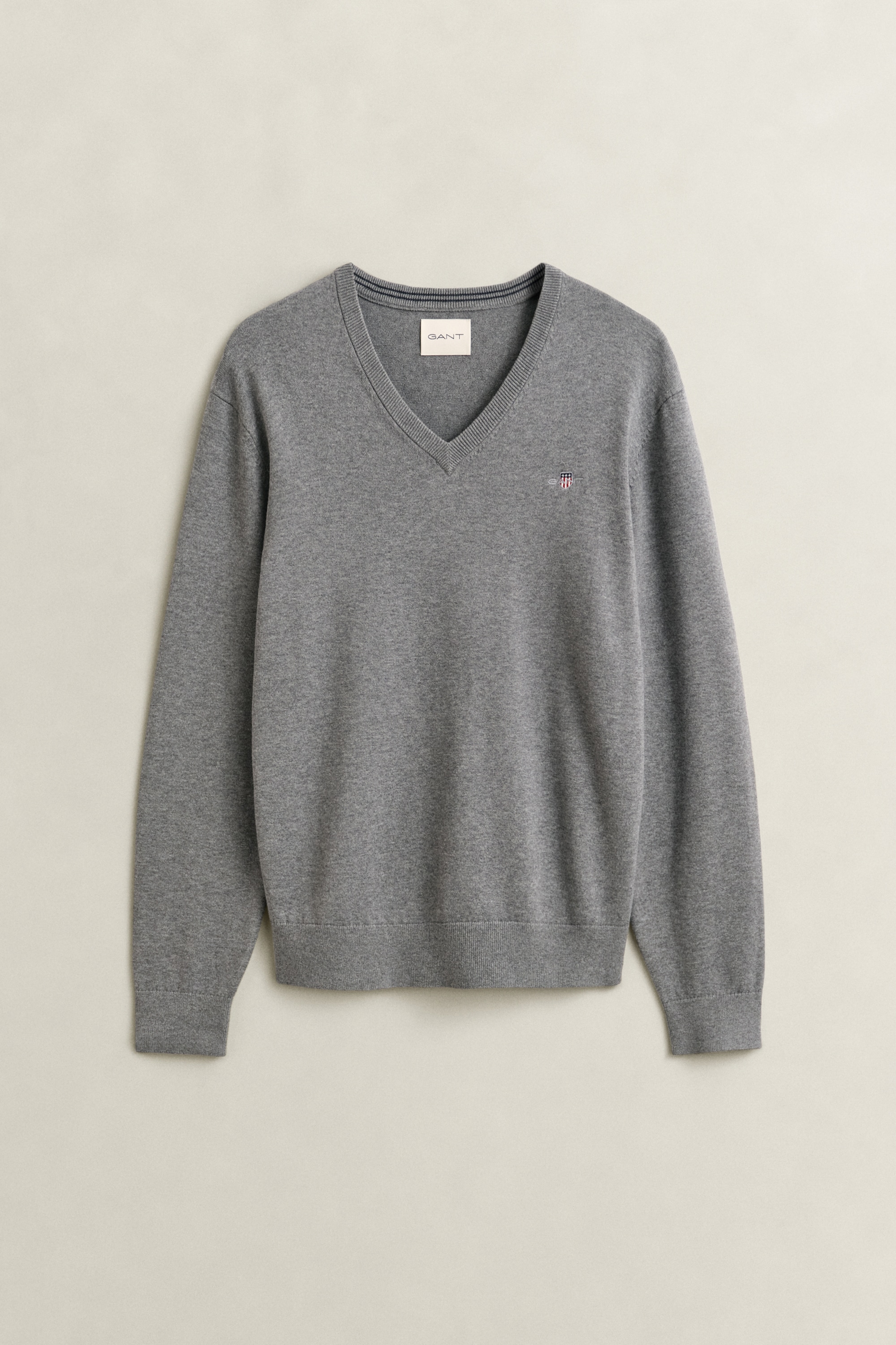 Gant V-Ausschnitt-Pullover »CLASSIC COTTON V-NECK« Regular fit mit V-Ausschnitt