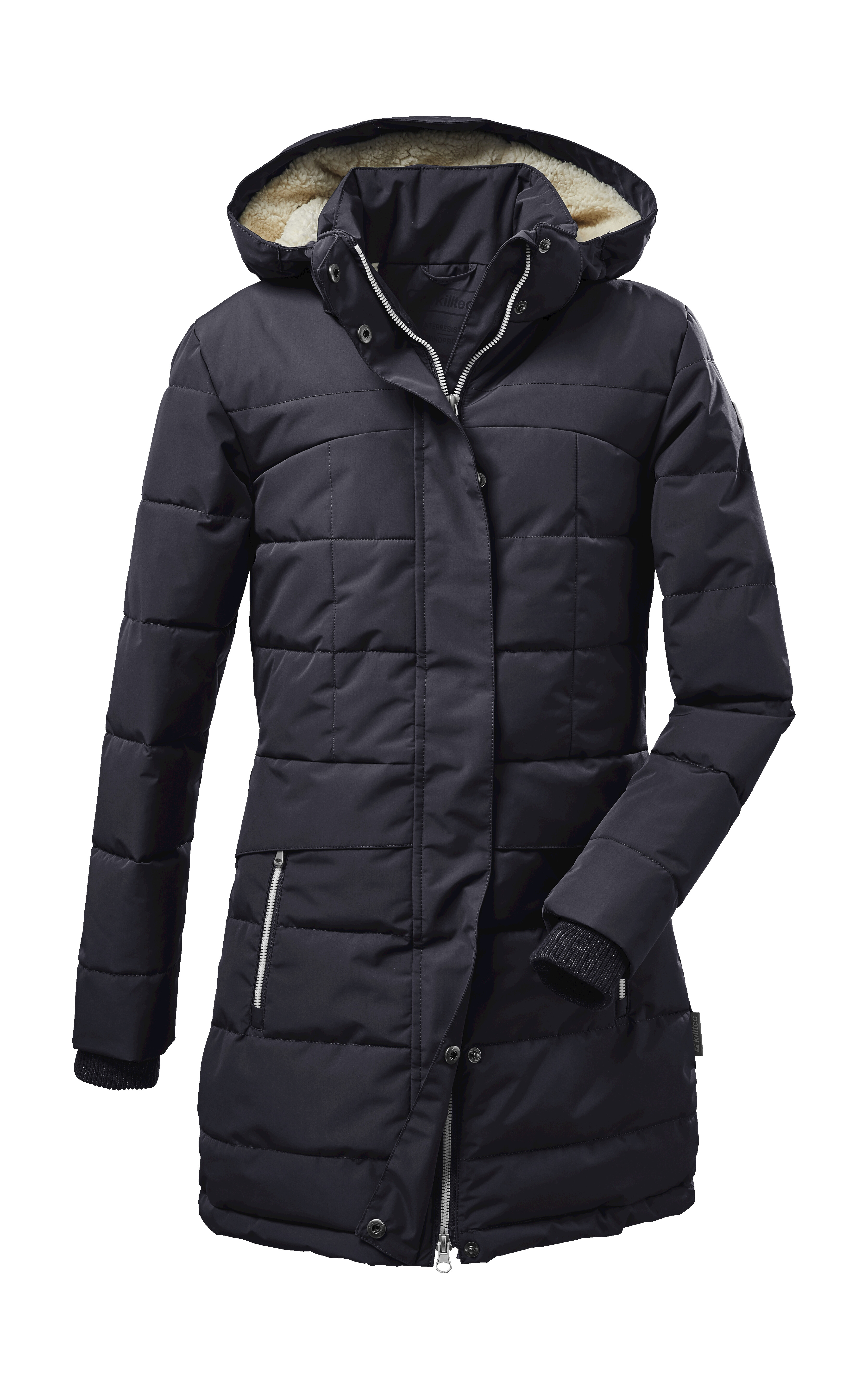 Killtec Mädchen Steppmantel »KOW 12 GRLS QLTD CT« Steppmantel: 10.000 mm Wassersäule in blau, Größe 164