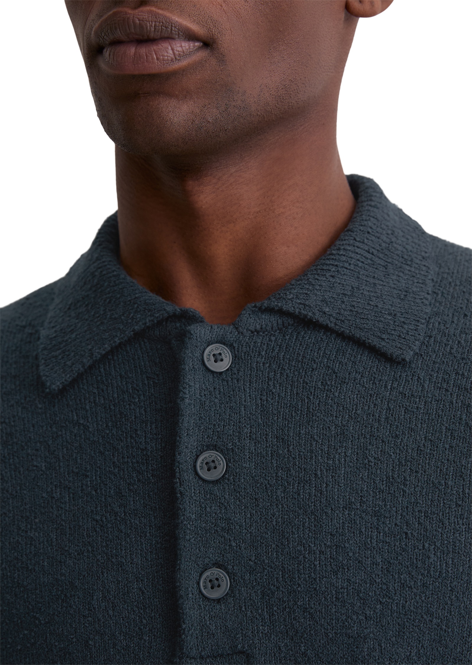 Marc O'Polo Polokragenpullover »regular fit aus Bio-Baumwoll-Bouclé«