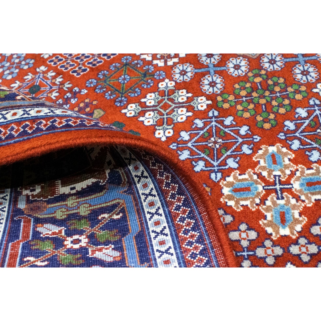 morgenland Wollteppich »Meymeh Teppich handgeknüpft rot«, rechteckig