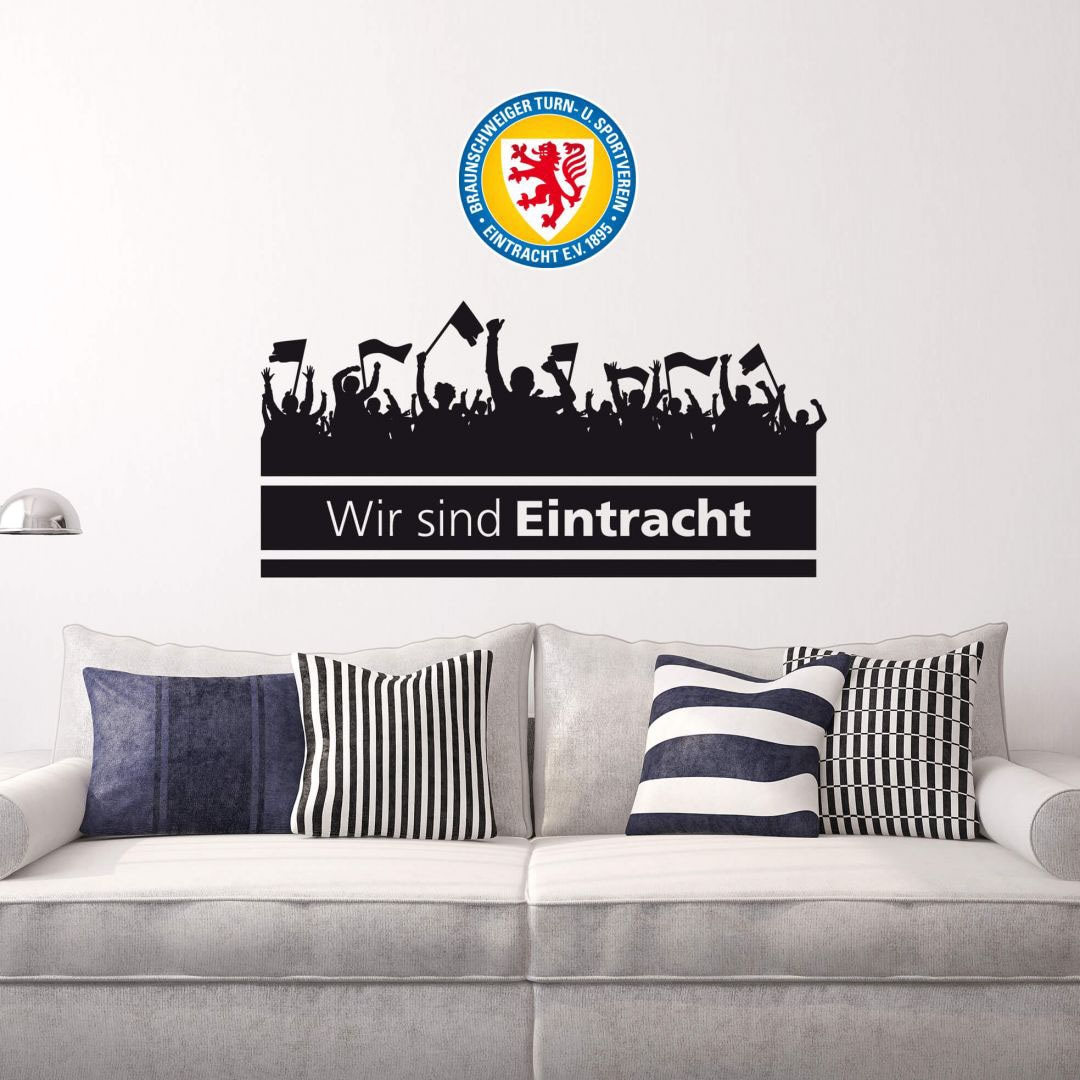 bei Fans Wall-Art Wandtattoo Braunschweig St.) Logo«, OTTO »Eintracht (1