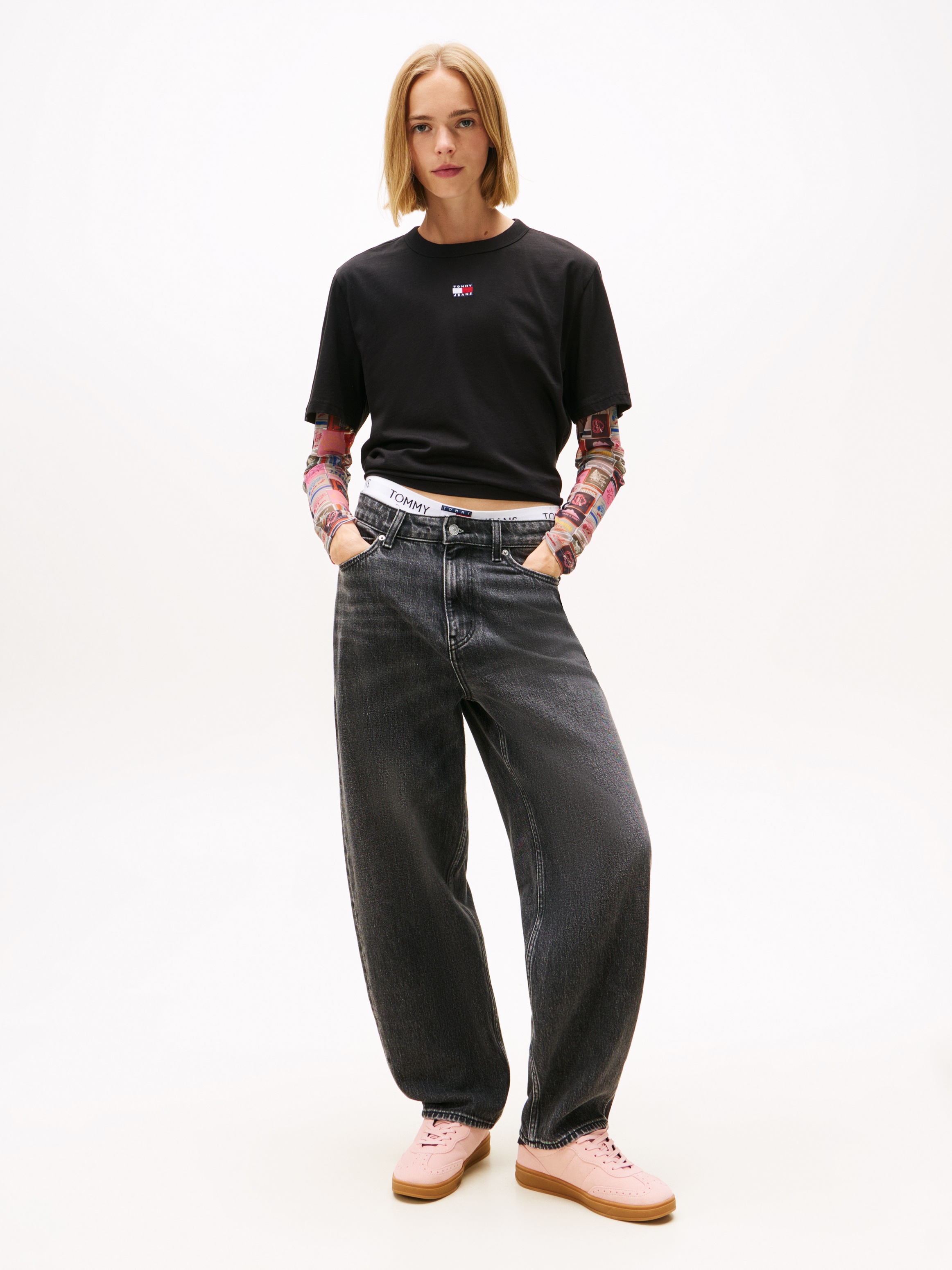 Tommy Jeans Kurzarmshirt »TJW BXY BADGE TEE EXT«