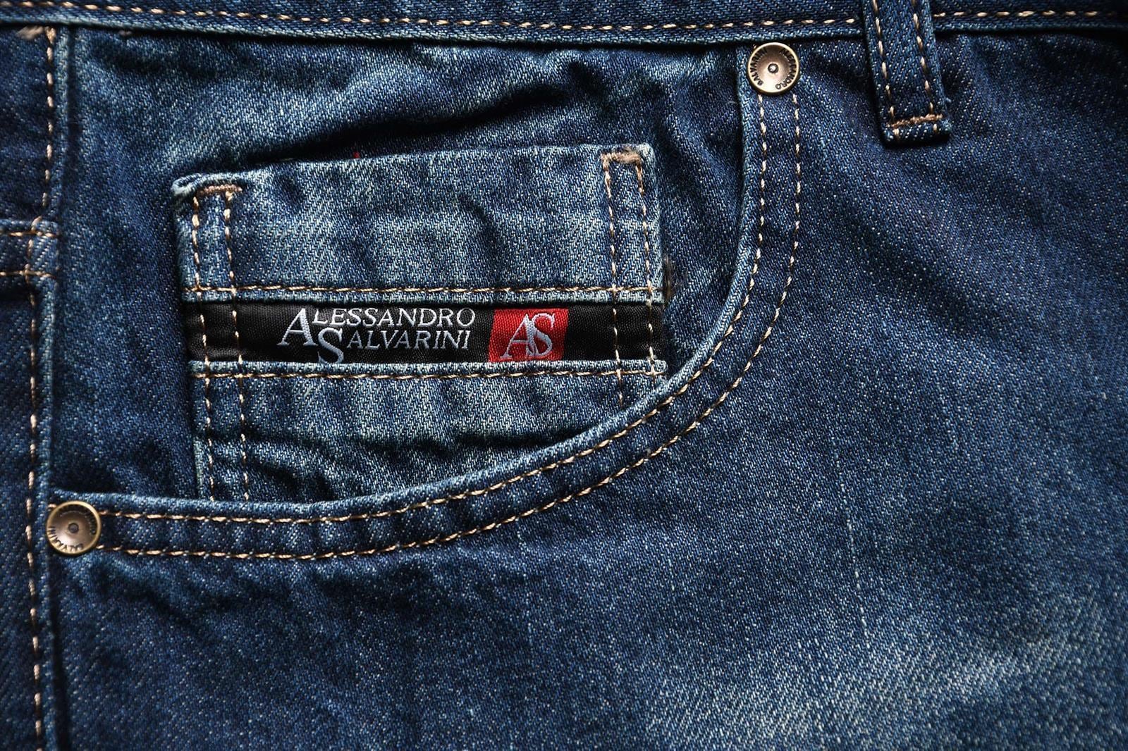 Alessandro Salvarini Regular-fit-Jeans »A. Salvarini Beppo Designer Herren Jeans Hose Basic Jeanshose Comfort Fit«