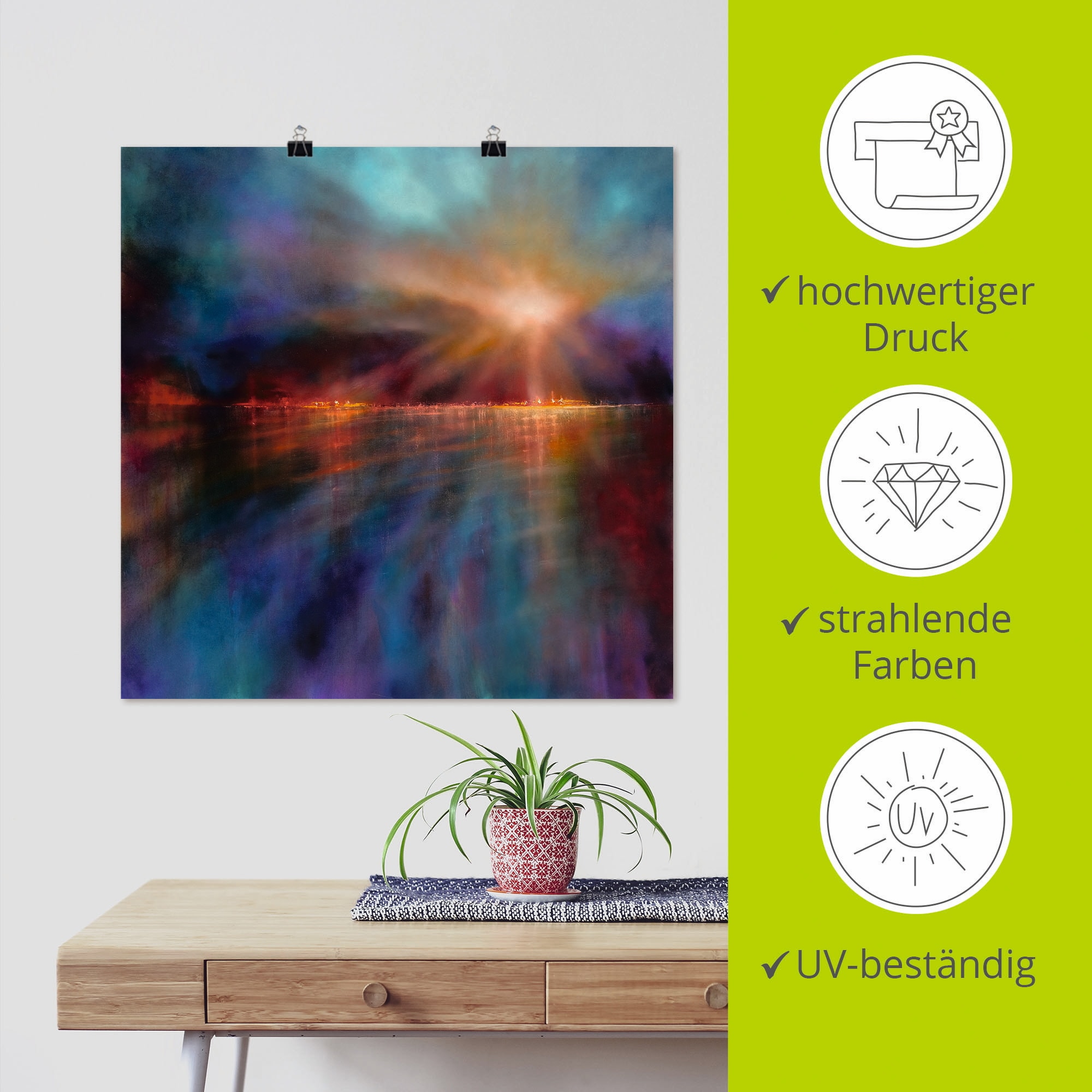 Artland Wandbild »Ein neuer Morgen«, Gewässer, (1 St.), als Leinwandbild, Poster in verschied. Größen