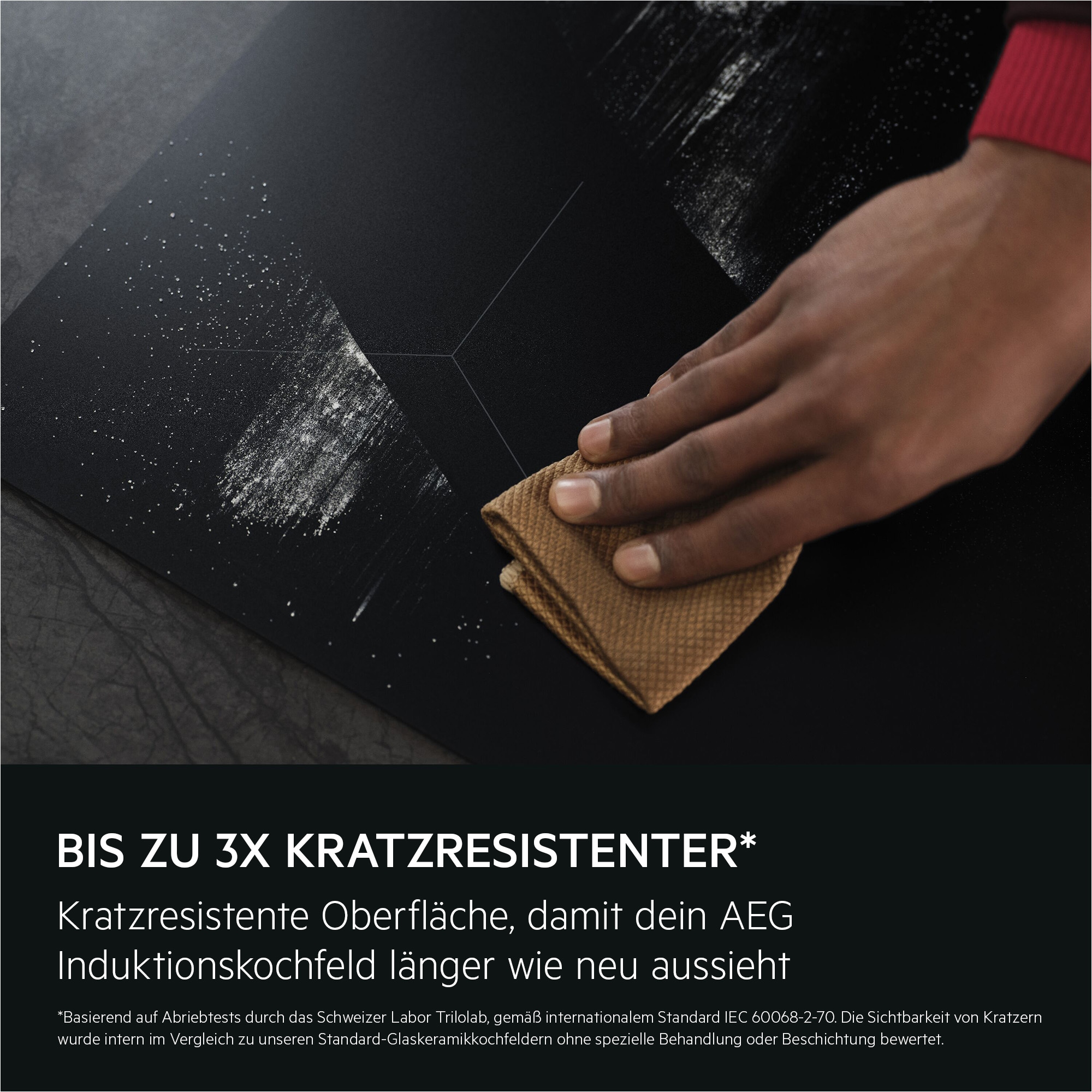 AEG Induktions-Kochfeld »TO641A0AIT« SaphirMatt® SE: 3× Kratzresistenz, robust & langlebig, Made in Germany