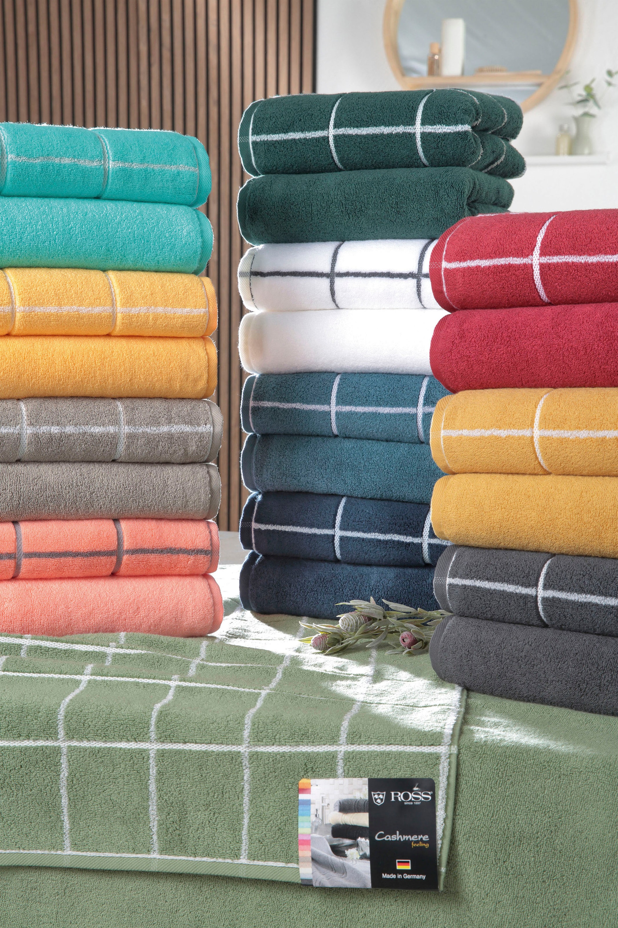 ROSS Handtücher »Cashmere Überkaro«, (2 St.), in modischen Farben bestellen  bei OTTO | Kinderhandtücher