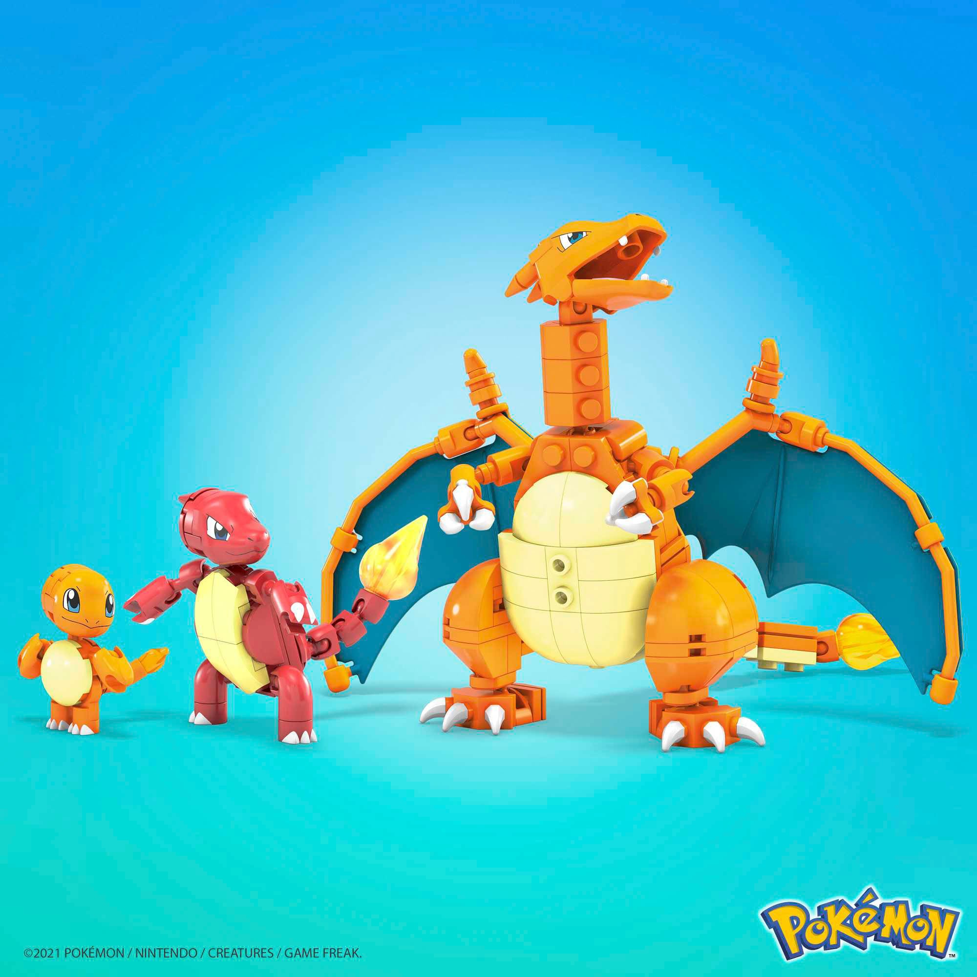 MEGA Spielfigur »Pokémon Charmander Evolution Set«, zum Zusammenbauen