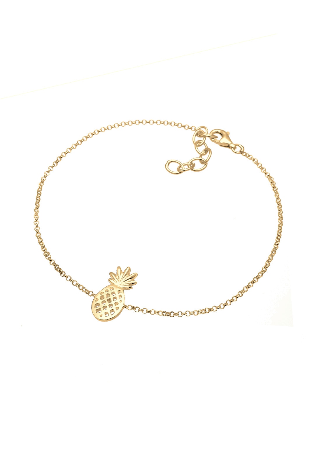 Elli Fußkette »Fußschmuck Ananas Pineapple Tropical 925 Sterling Silber«
