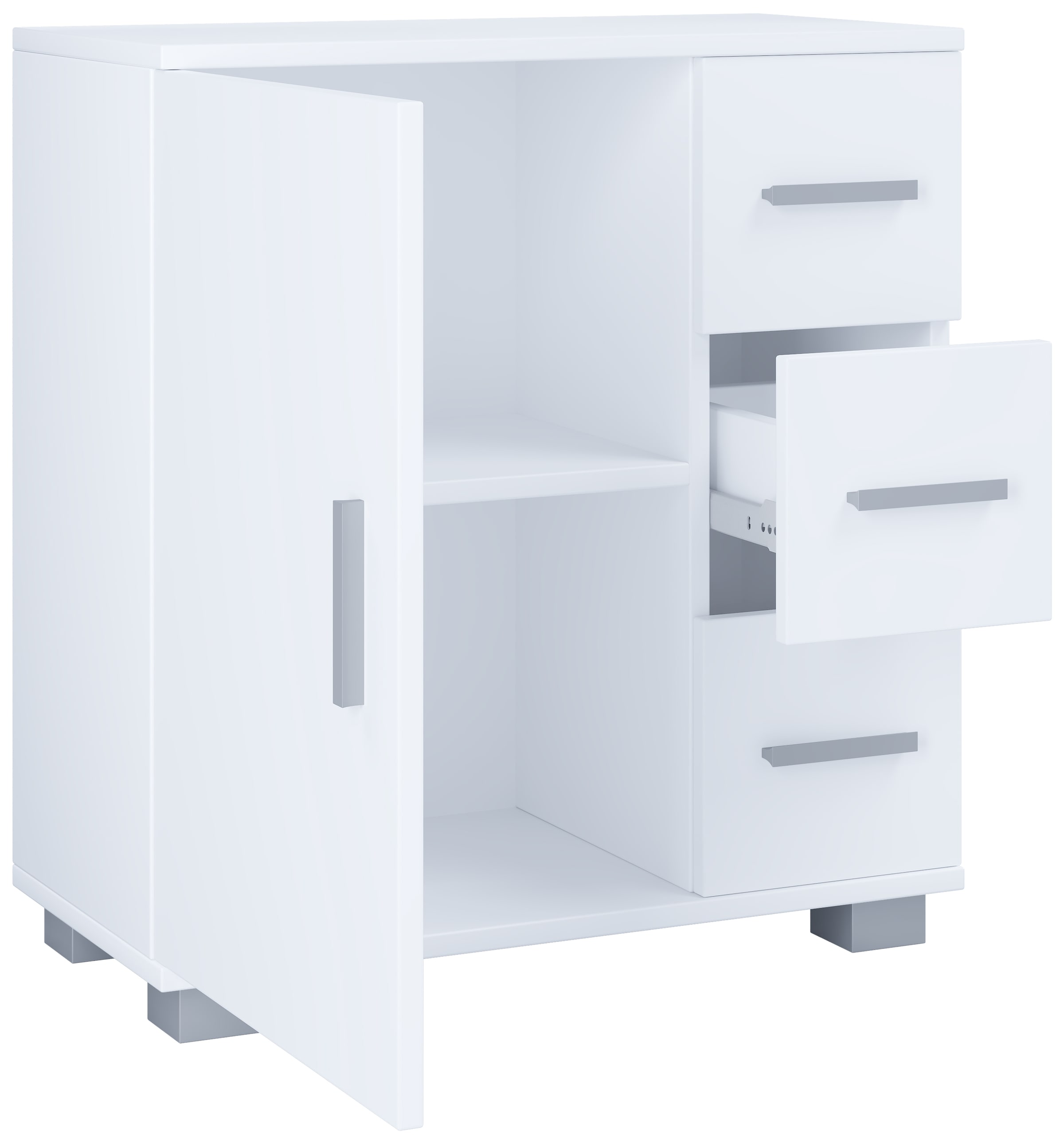 VCM Midischrank »Holz Badmöbel Midischrank Bad Schublade Zalo«