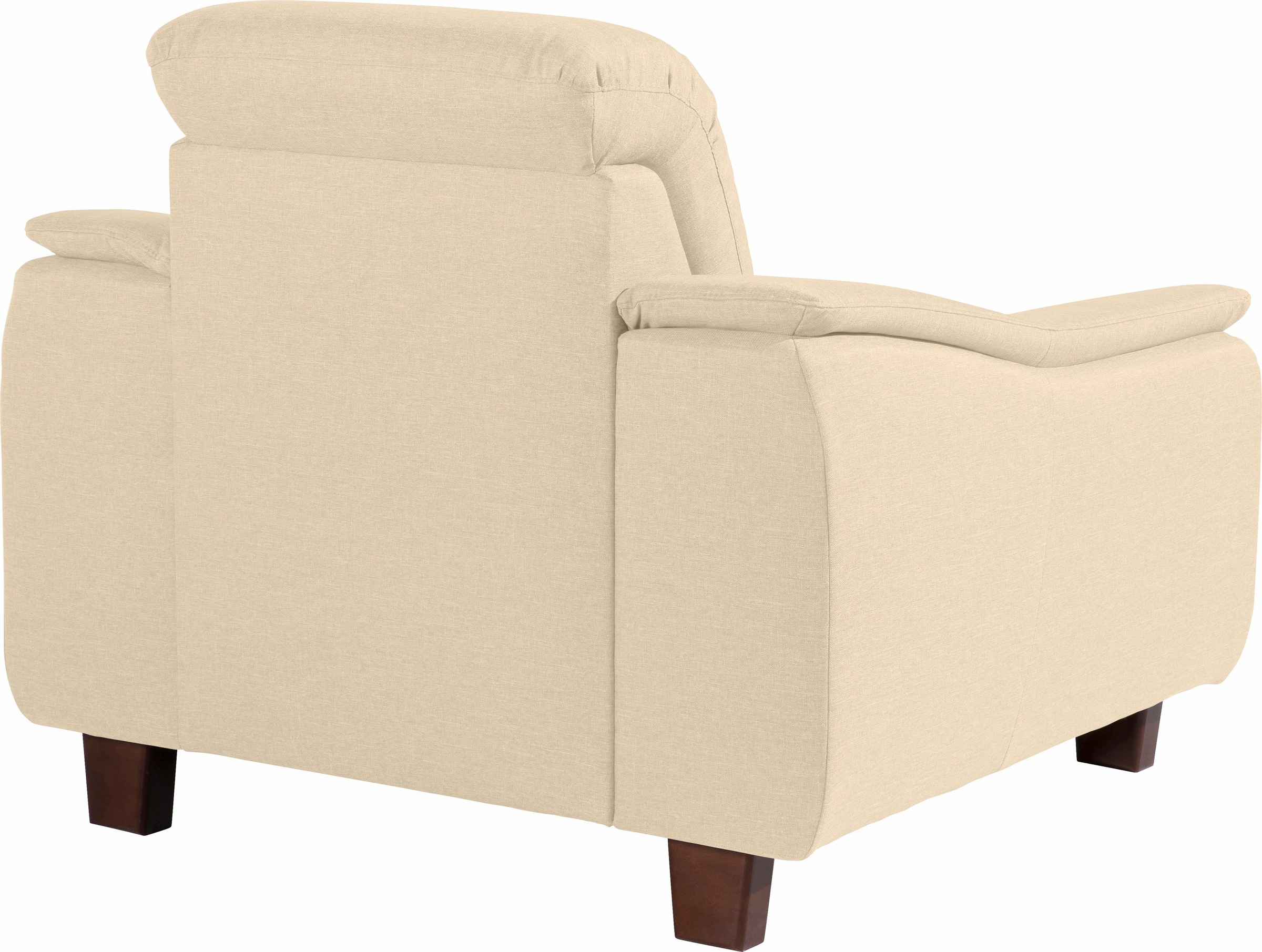 Max Winzer® Sessel »Alessio, Loungesessel, geschwungene Formensprache, hoher Sitzkomfort«, bequem mit abgerundeter Rückenlehne, aktuelle Mattenoptik