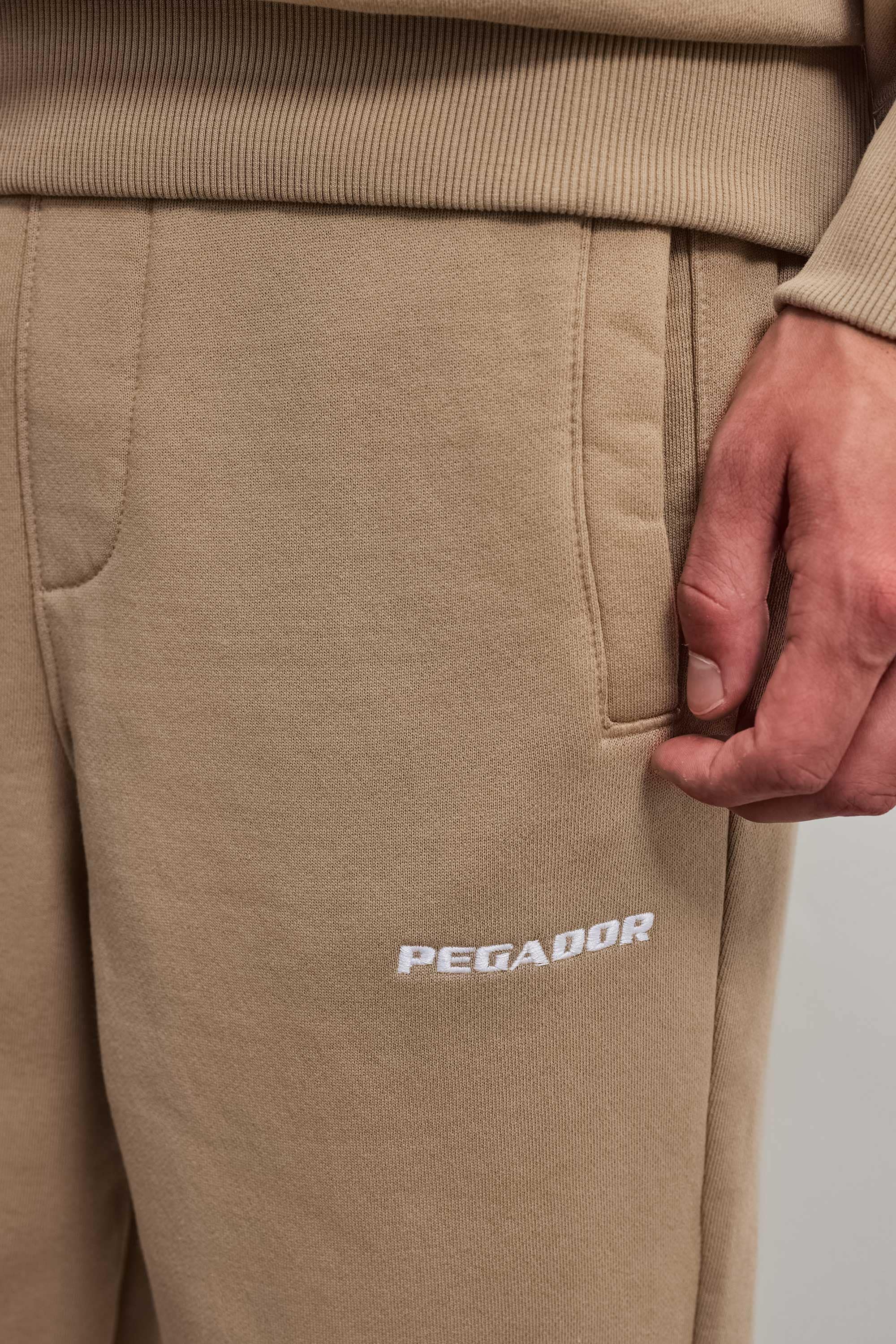 PEGADOR Sweathose »Logo Wide Sweat Pants«  Baumwollmischung, weit