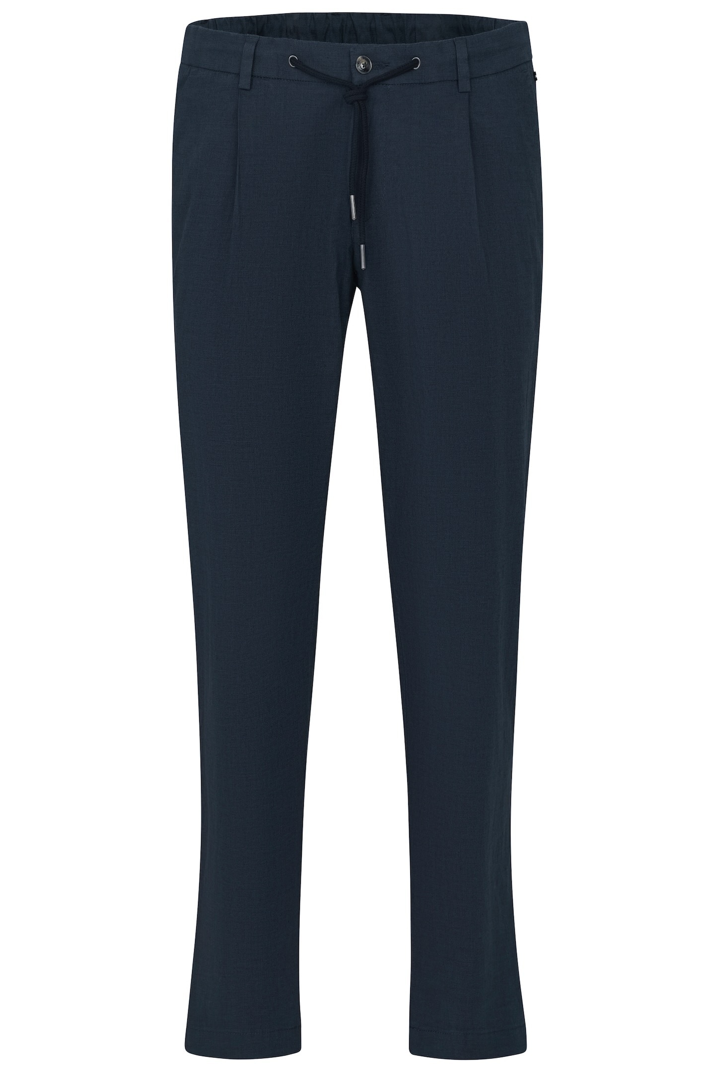 bugatti Bundfaltenhose, mit Baumwoll-Leinen-Mix