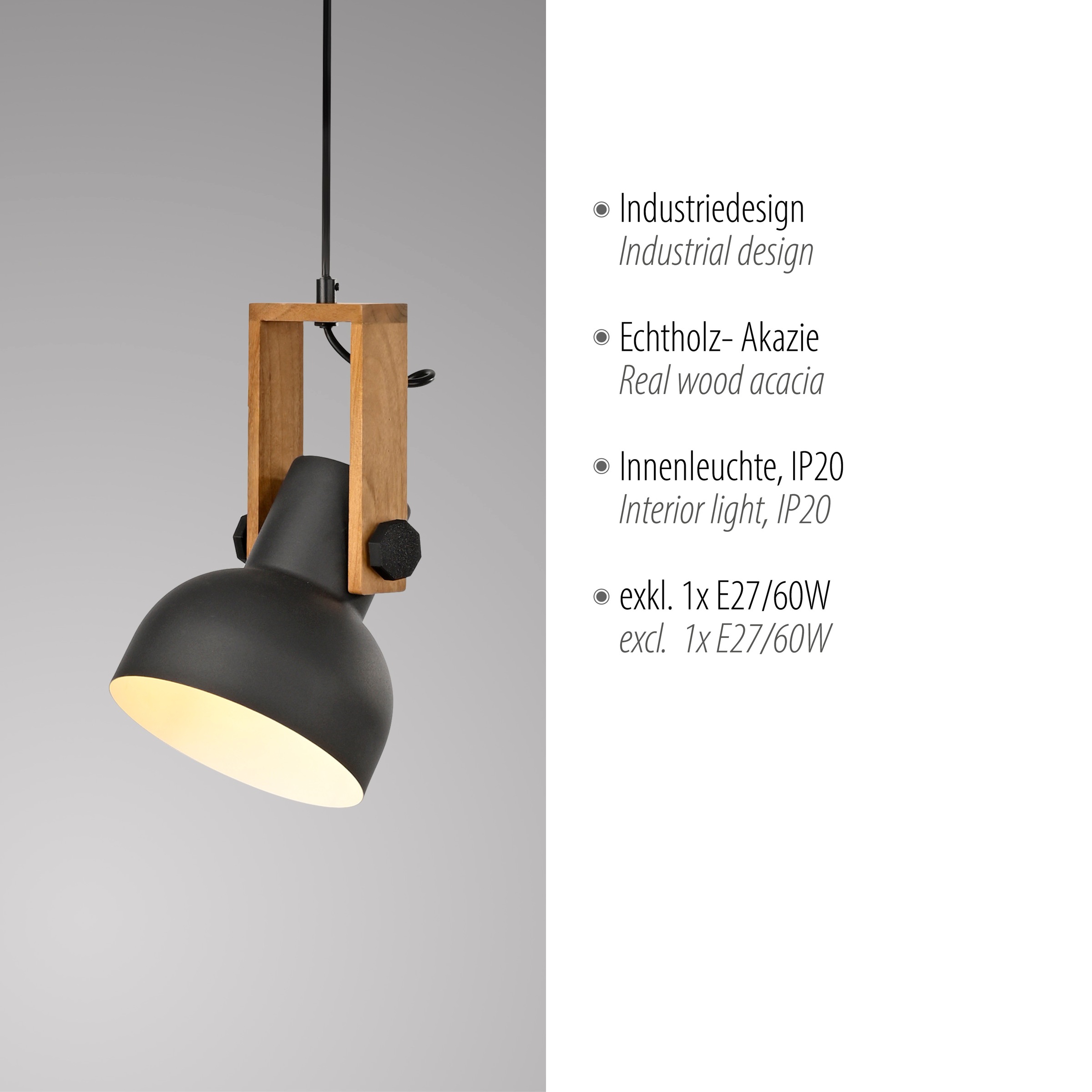 JUST LIGHT Pendelleuchte »CUP 2.0«, 1 flammig, Leuchtmittel E27 | Leuchtmittel wechselbar, ExklusiveE27