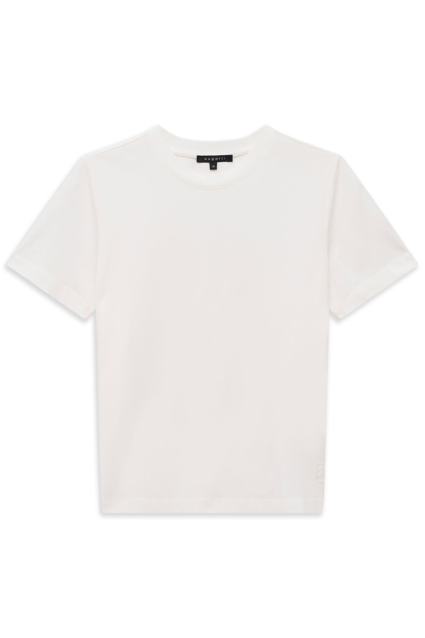 bugatti T-Shirt »Elastisch« mit Rundhals-Ausschnitt