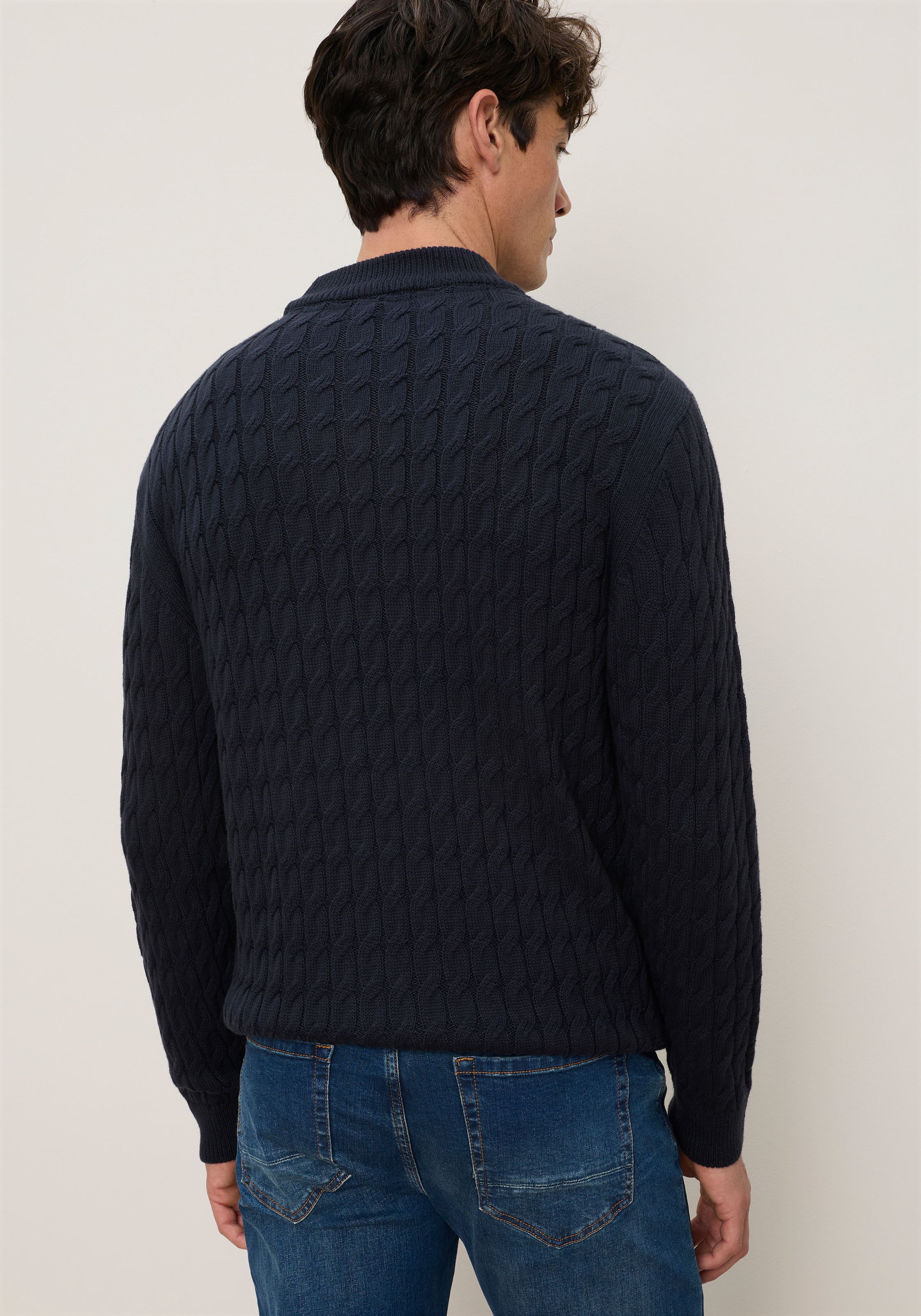 Bruno Banani Stehkragenpullover aus Strick, Regular Fit, mit normaler Länge