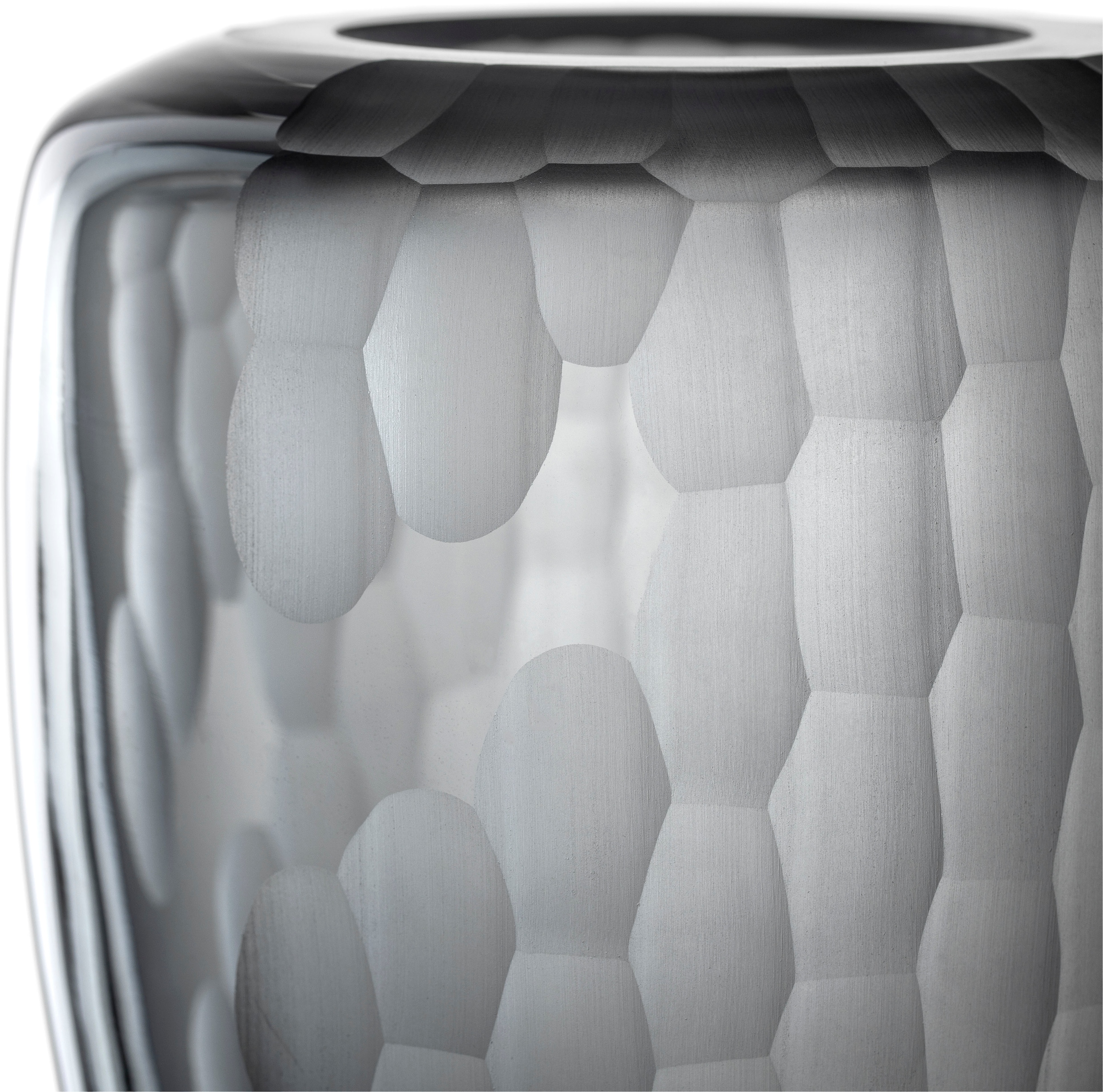 LEONARDO Tischvase »Dekovase BELLAGIO«, (1 St.), aus Glas, anthrazitfarben, handgefertigt