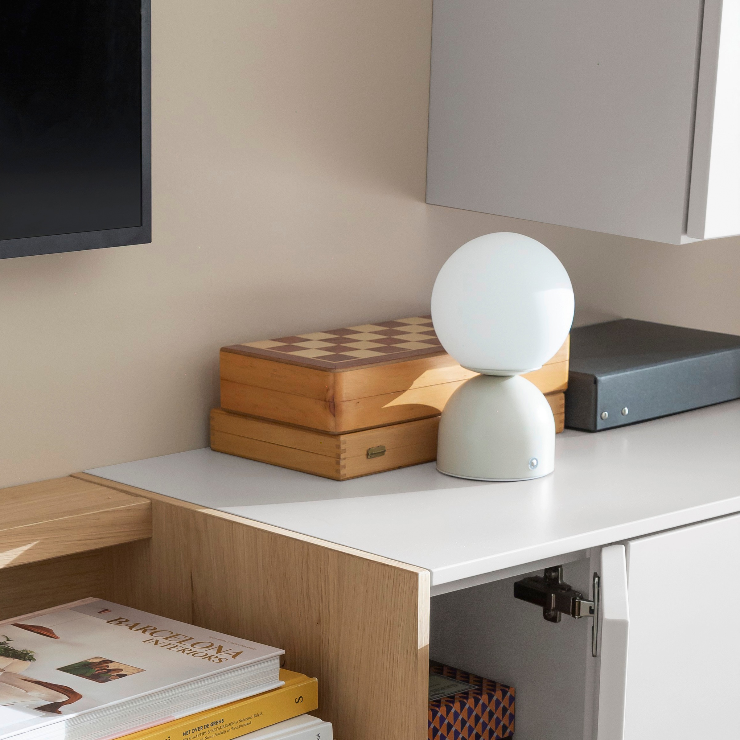 SCHÖNER WOHNEN-Kollektion LED Tischleuchte »RUDI« LED-Board 1 Stk. warmweiß - kaltweiß SCHÖNER WOHNEN Kollektion, CCT 3000-6000K, Touchdimmer, Memoryfunktion