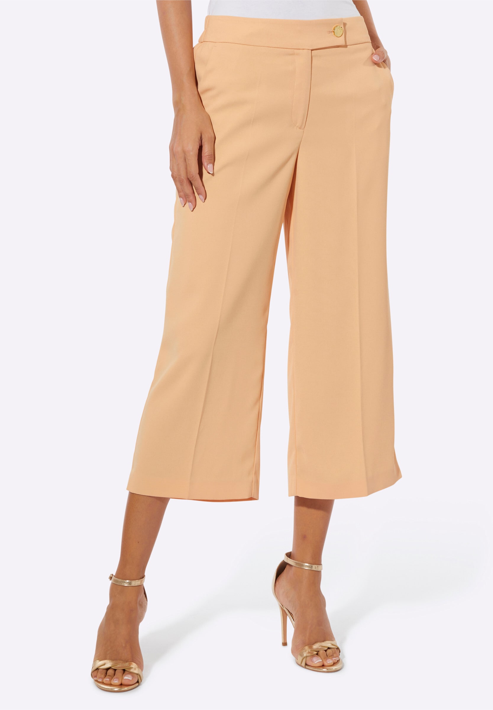 creation L Stoffhose »Culotte Hose mit Zierleisten hinten«