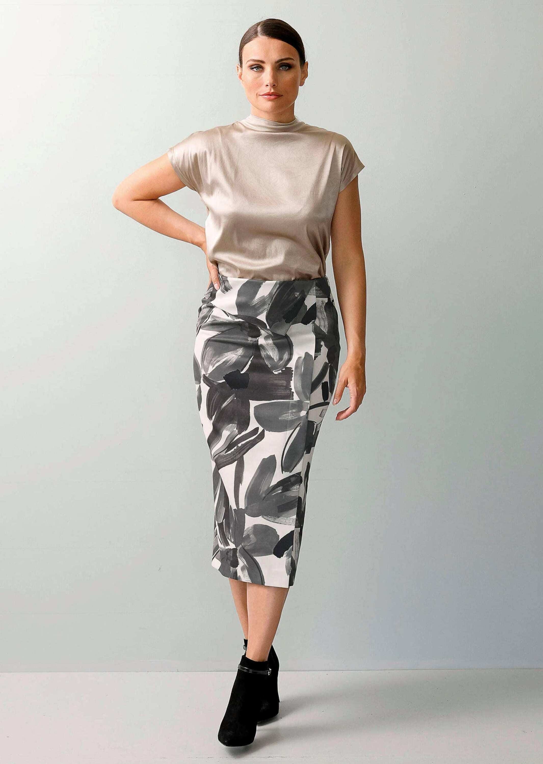 Alba Moda Bleistiftrock »Rock Rock mit floralem Print«