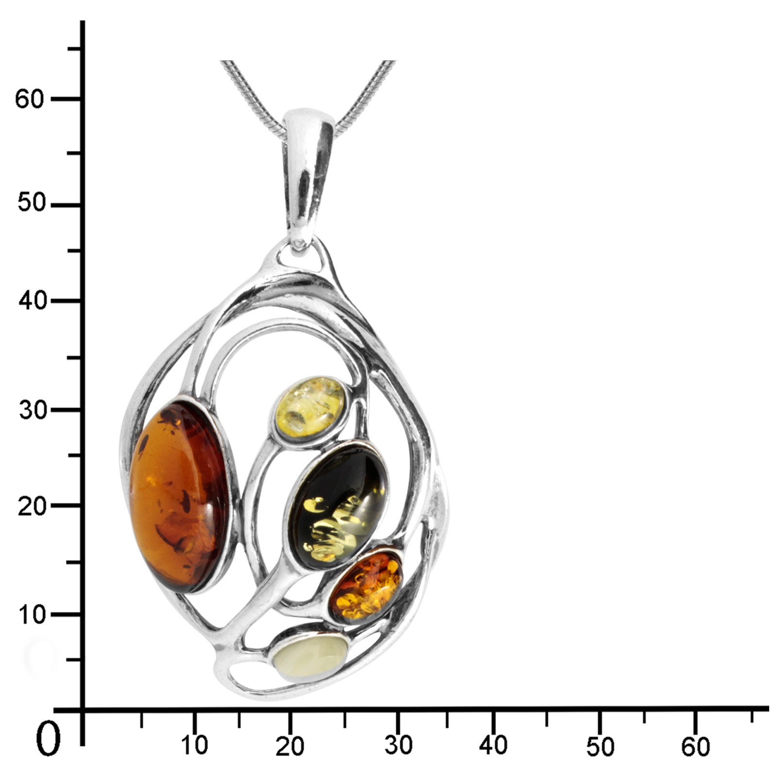 OSTSEE-SCHMUCK Kette mit Anhänger »- Loreen - Silber 925/000 - Bernstein«