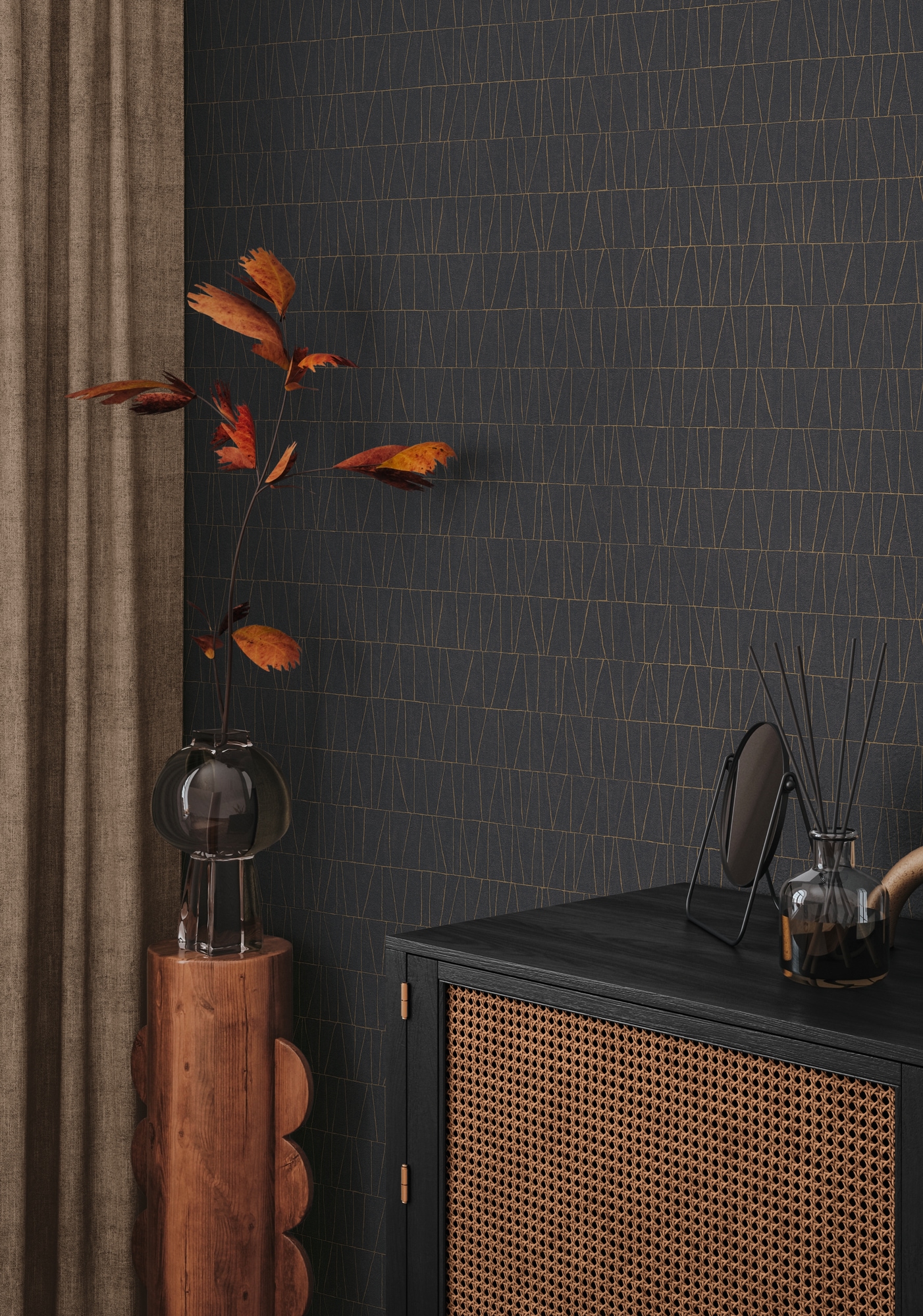 A.S. Création Vliestapete »Jade 2 Grafik-Tapete Mustertapete Metallic-Effekt Dreiecke« glänzend strukturiert Vliestapete geometrisch für Schlafzimmer Küche Wohnzimmer Grafik Flur
