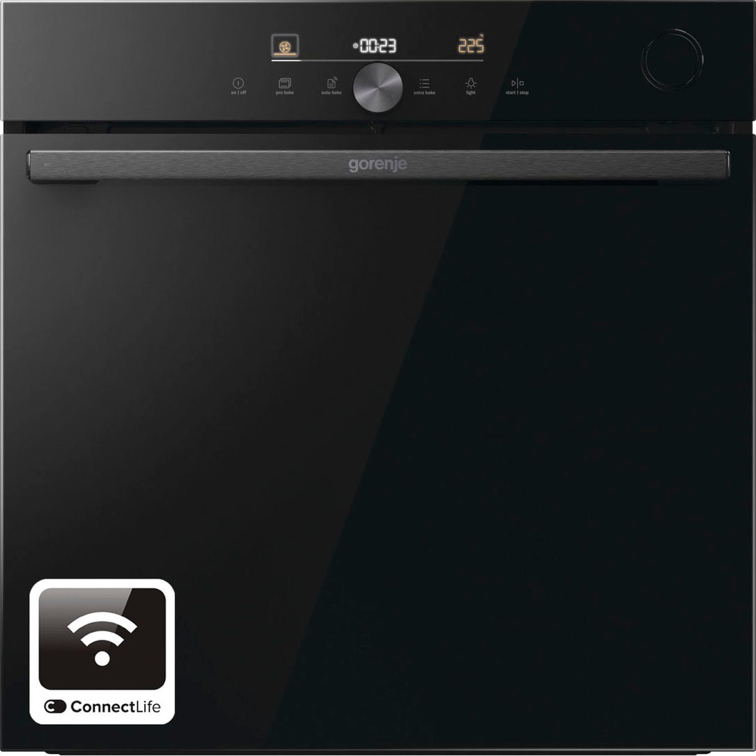 GORENJE Backofen  »BSA6747DGWI«, mit 2-fach-Teleskopauszug, Aqua-Reinigungsfunktion, AirFry-Funktion