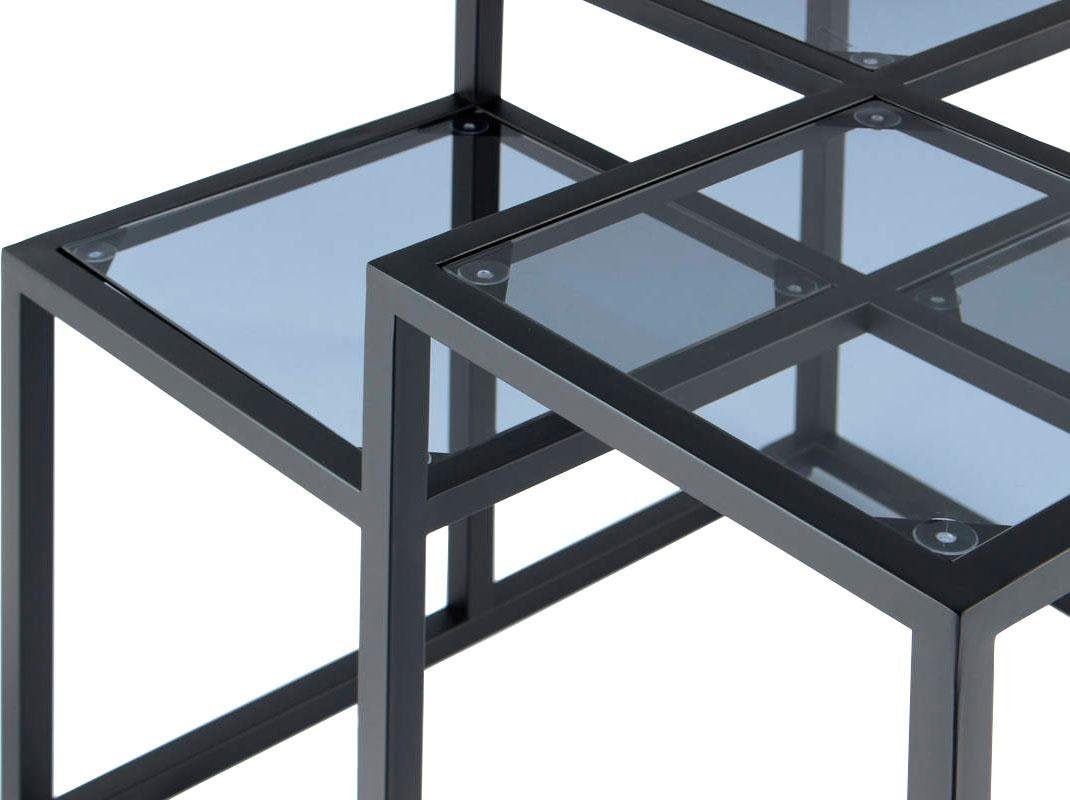 Kayoom Beistelltisch »Steps 625, Beistelltisch in elegantem Design, würfelförmig«, (1 St.), stufenförmiges Gestell aus Metall, quadratische Platten, modern
