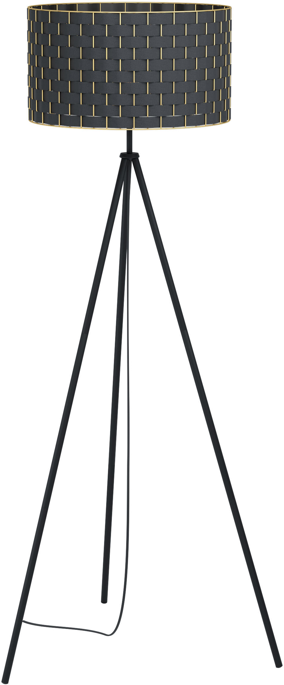 - »BASALGO-Z«, schwarz E27 Stehleuchte - EGLO Stehlampe bestellen inkl. aus Edelstahl online 1X9W in