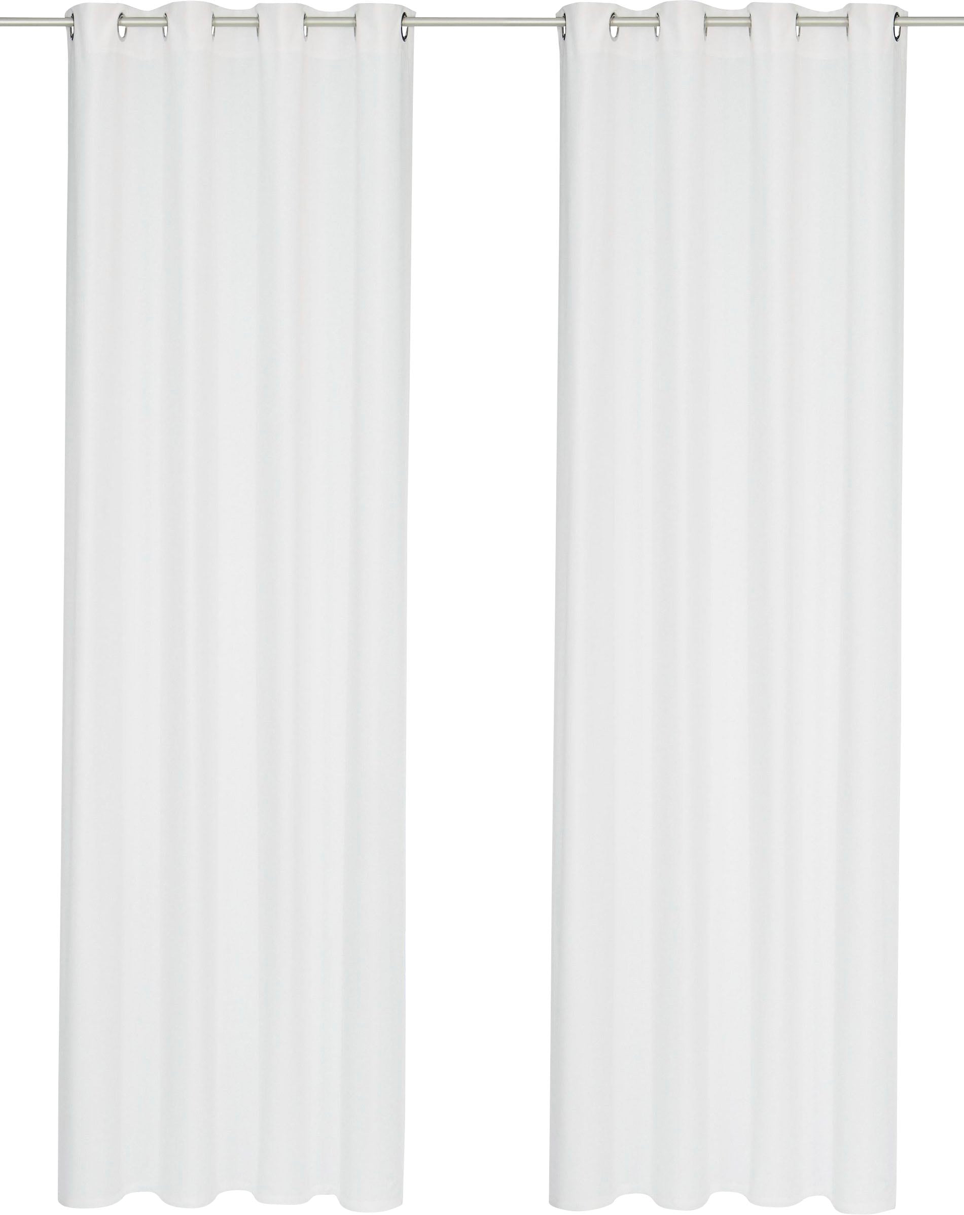 Home affaire Vorhang »Parry«, (2 St.), 2-er Set, blickdicht, monochrom, basic