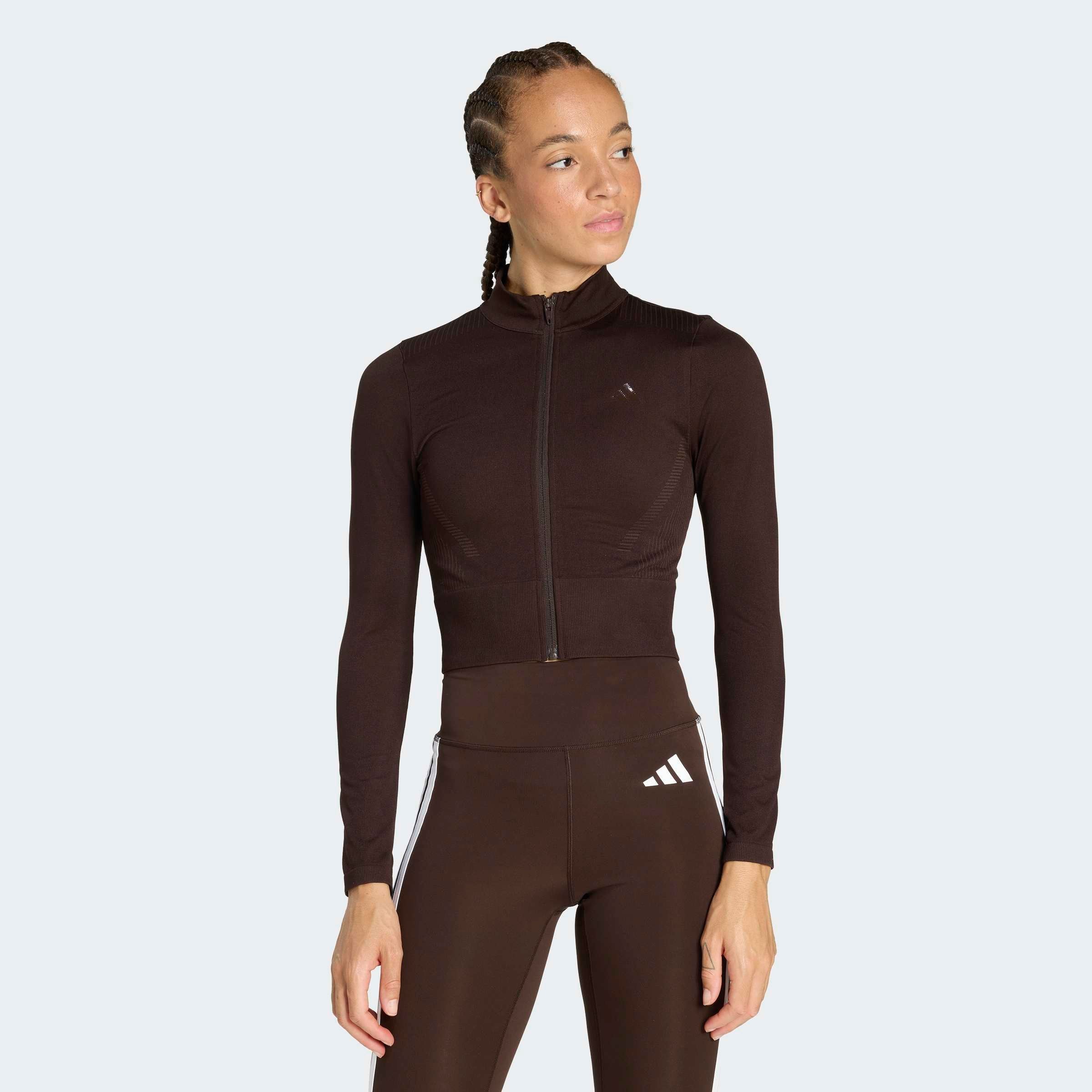 adidas Performance Rollkragenpullover »WORKOUT ESSENTIALS MIT DURCHGEHENDEM REISSVERSCHLUSS« 1