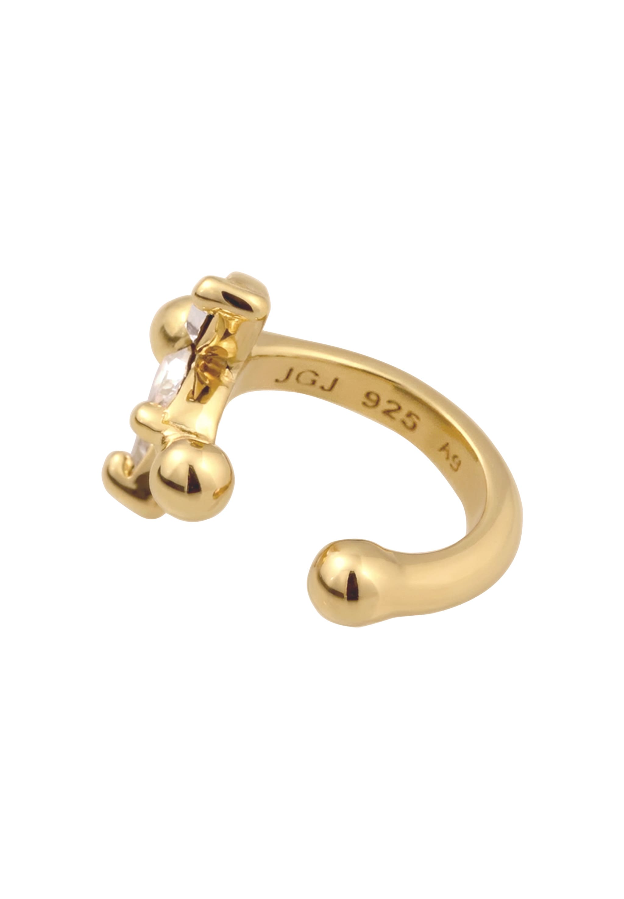 Elli Ohrklemme »Ohrringe Earcuff Blume mit Kristallen von Swarovski 925 Sterling Silber«