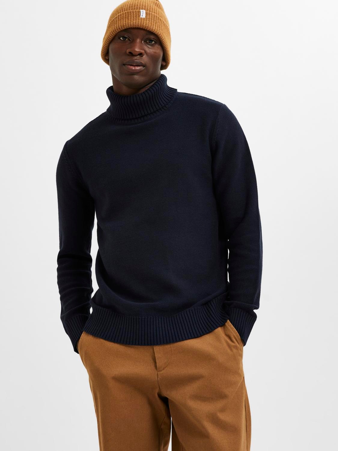 SELECTED HOMME Rollkragenpullover »SLHAXEL LS KNIT ROLL NECK NOOS«