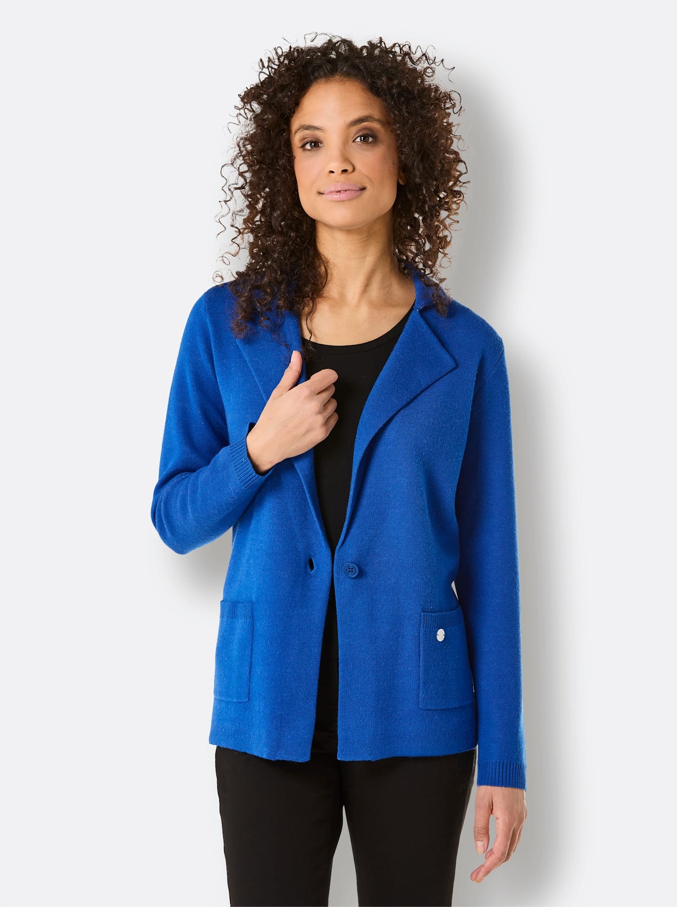 CREATION L PREMIUM Jacquardstrickjacke