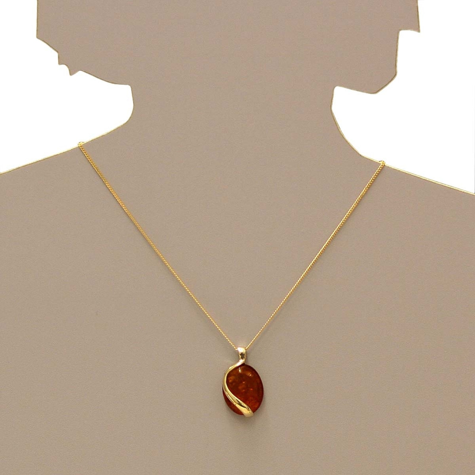 OSTSEE-SCHMUCK Kettenanhänger »- Estefanja - Gold 333/000 - Bernstein«