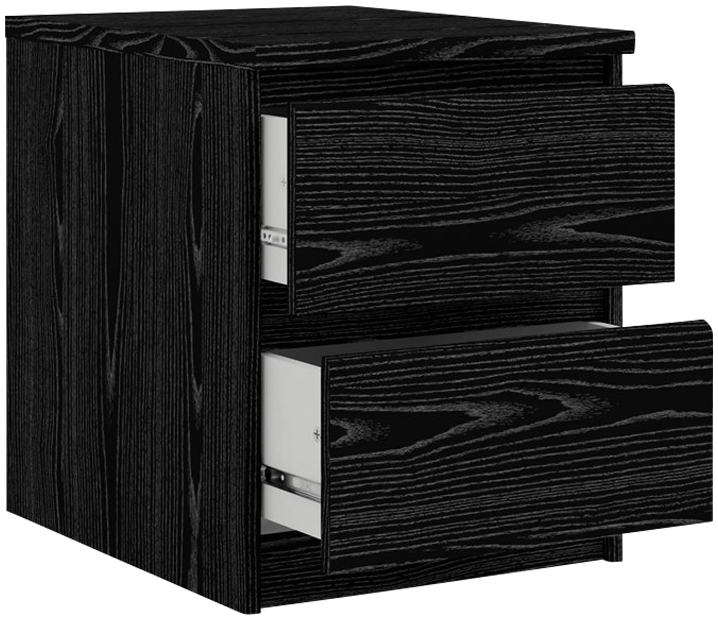 INOSIGN Nachttisch »Naia, 2 Schubladen, Aufbewahrung für das Schlafzimmer, grifflose Front« Modern, skandinavisches Design, Schmal, in mehrere Farben