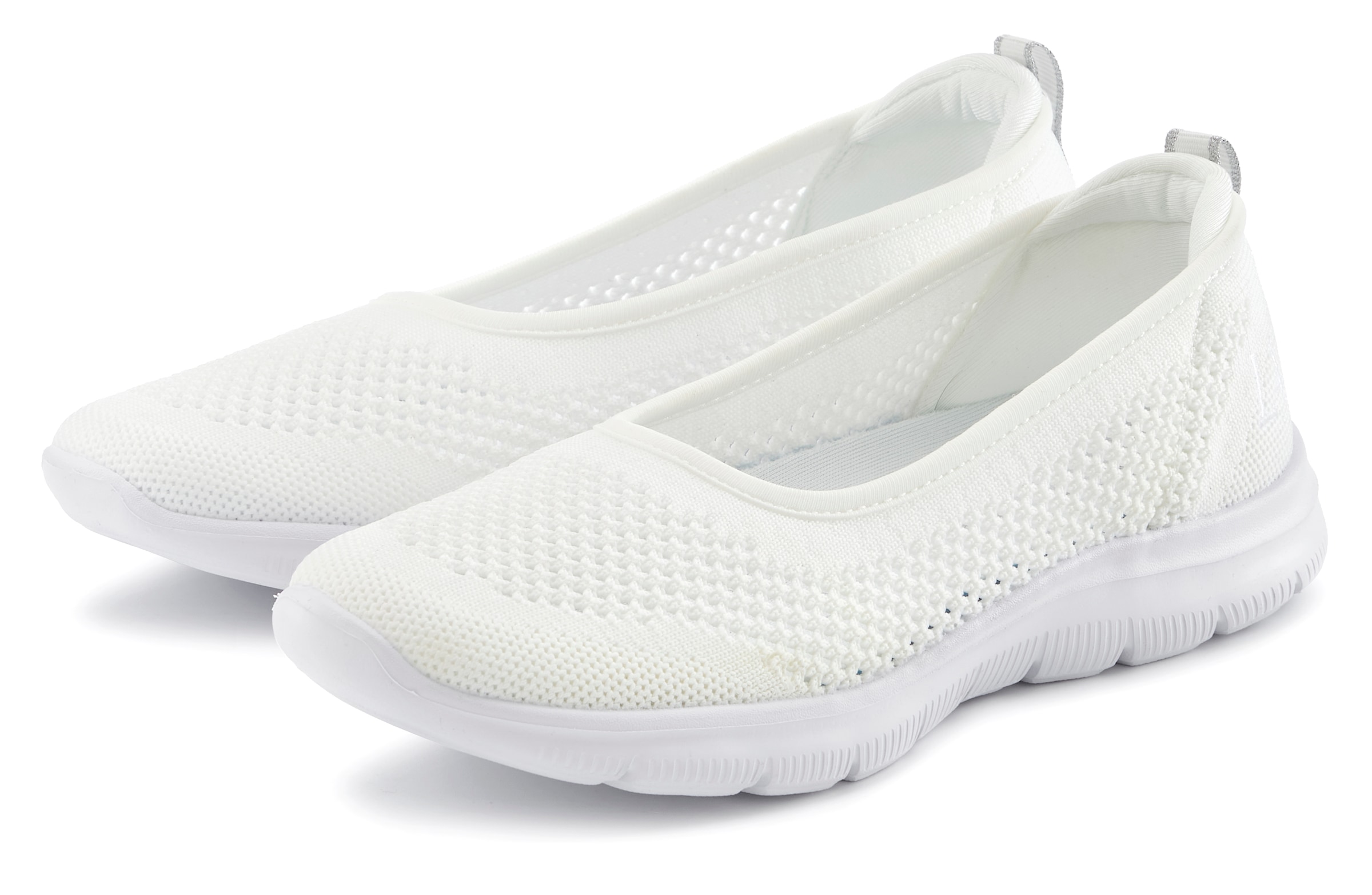 LASCANA Sneaker Ballerinas, ultraleichter Slipper, Slip-On-Sneaker, Freizeitschuh VEGAN