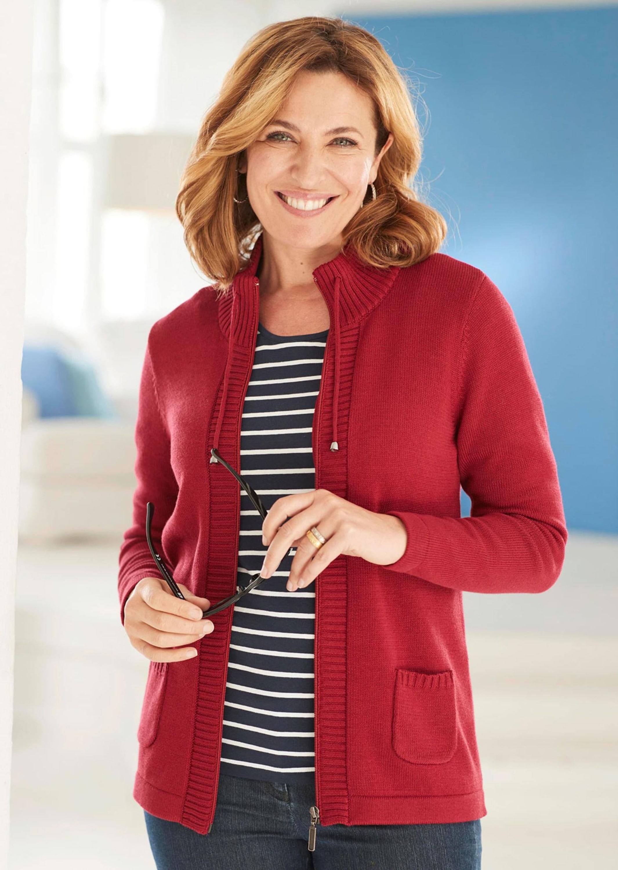 GOLDNER Strickjacke »Sportliche Strickjacke«