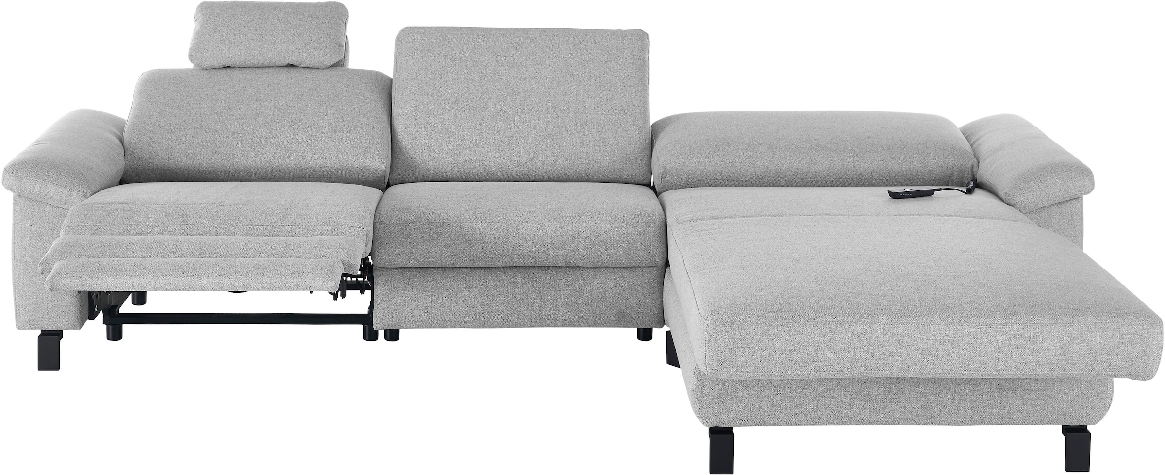 3C Candy Ecksofa »Mainau L-Form« Relaxfunktion im 1,5-Sitzer, motorische Schlaffunktion in Longchair