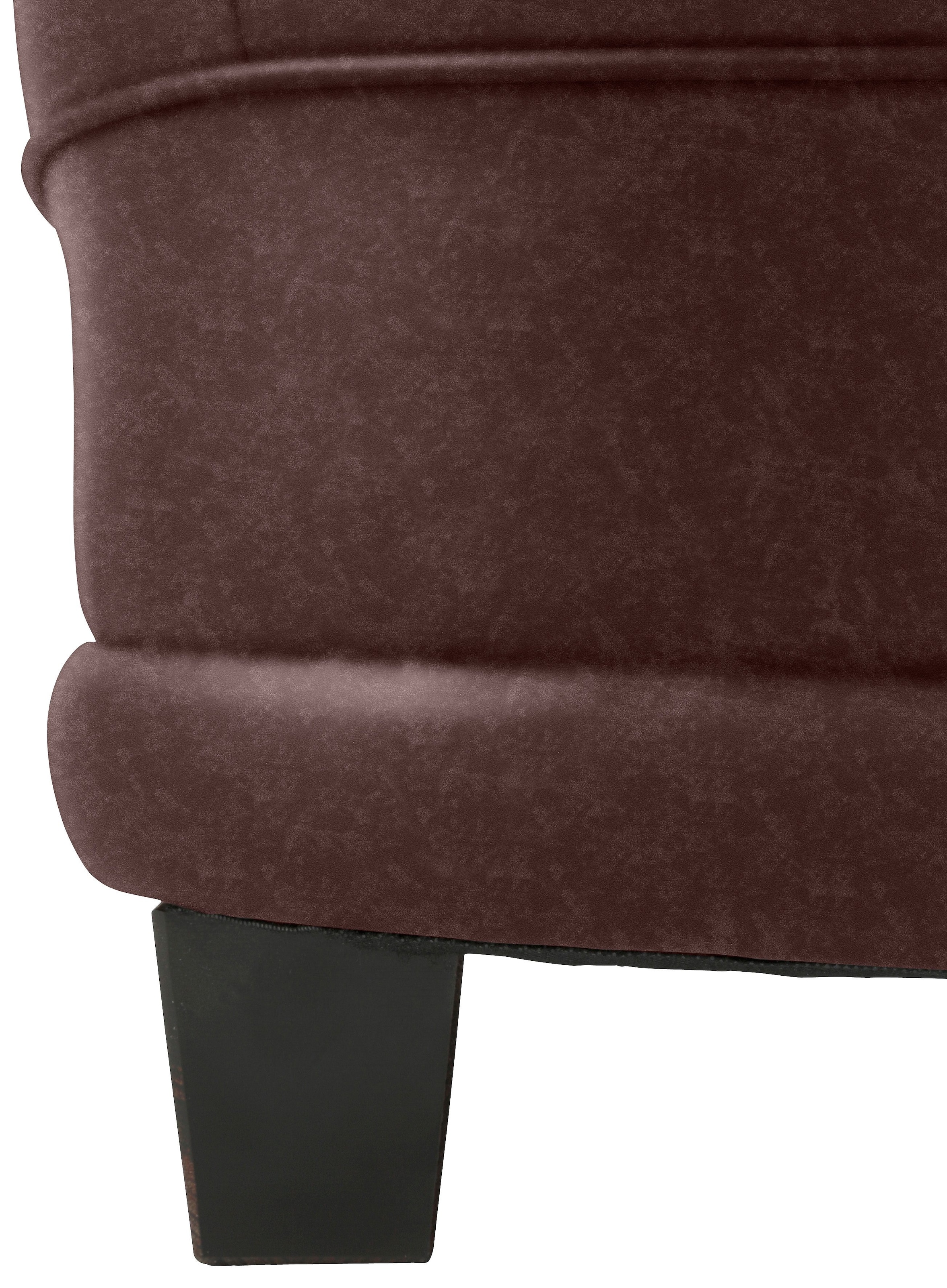Home affaire Ecksofa »Camelita, Landhaus Sofa, 2 Varianten: Recamiere- oder Ottomane, L-Form«, wahlweise mit Bettfunktion