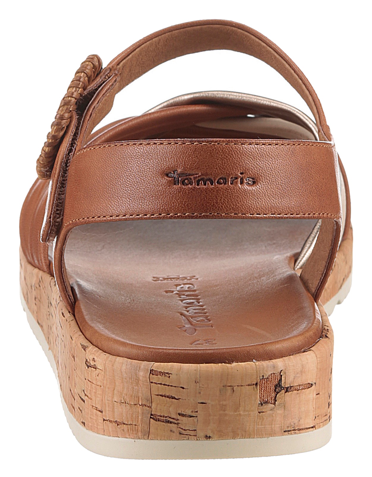 Tamaris Sandalette, Plateau, Sommerschuh, Riemchensandale mit hübscher Zierschnalle