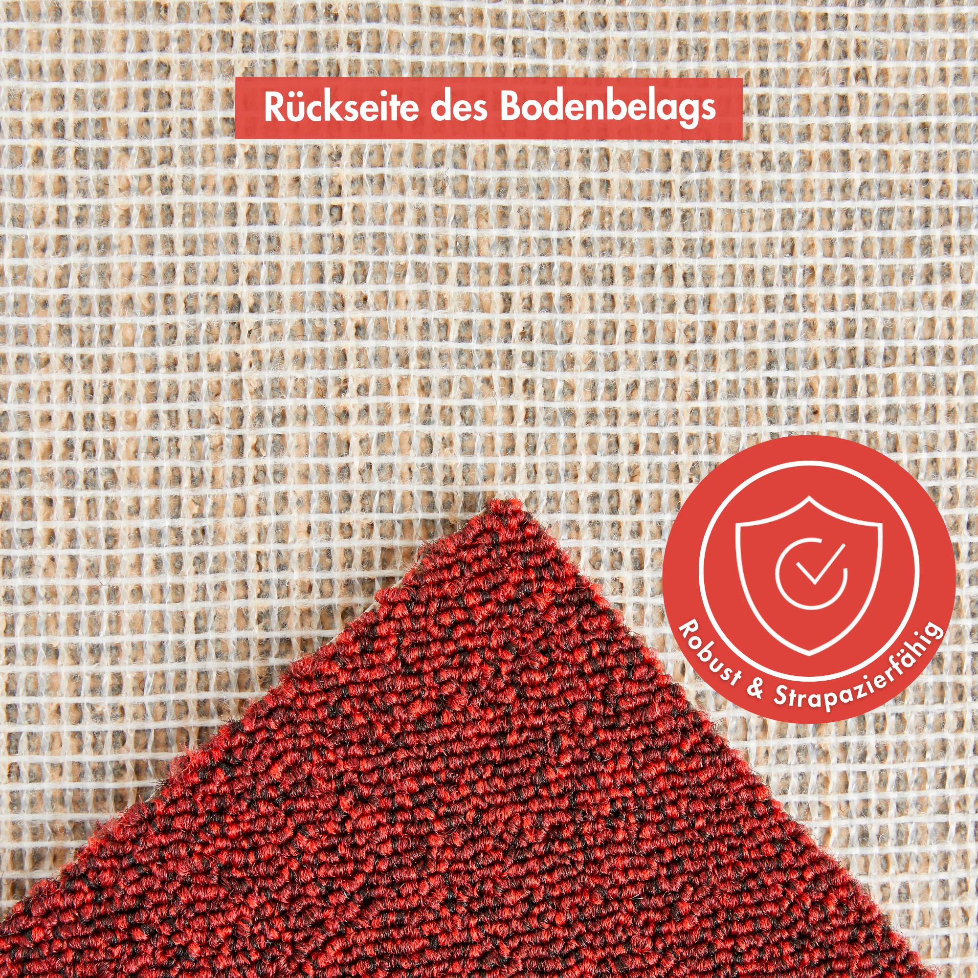 Andiamo Teppichboden »Matz, Schlinge, Made in Belgium«, rechteckig, 6 mm Höhe, meliert, Breite 400 cm oder 500 cm, strapazierfähig & pflegeleicht