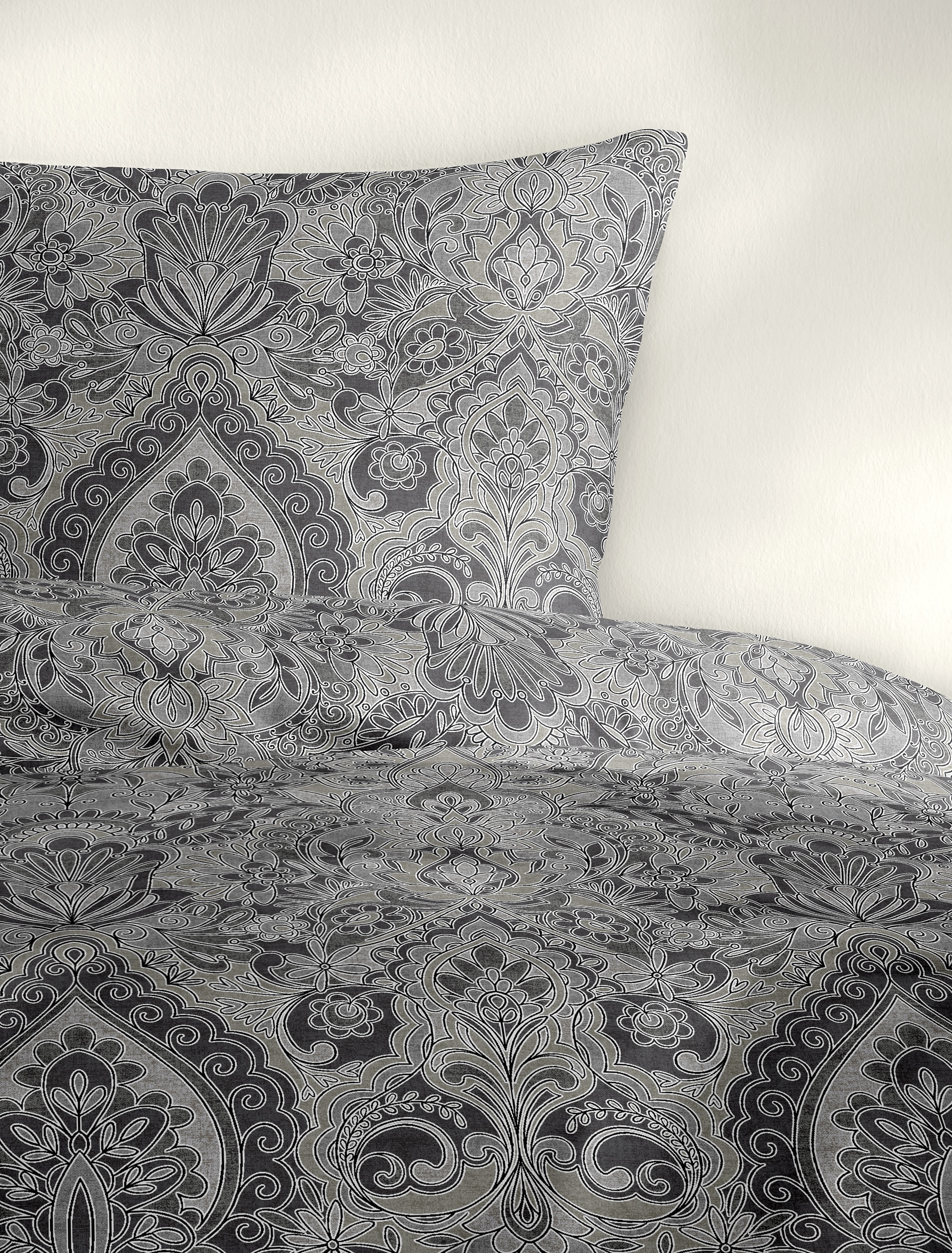 BIERBAUM Bettwäsche »3846« 2 Stk. Biber, 100 % Baumwolle, pflegeleicht, kuschelig weich