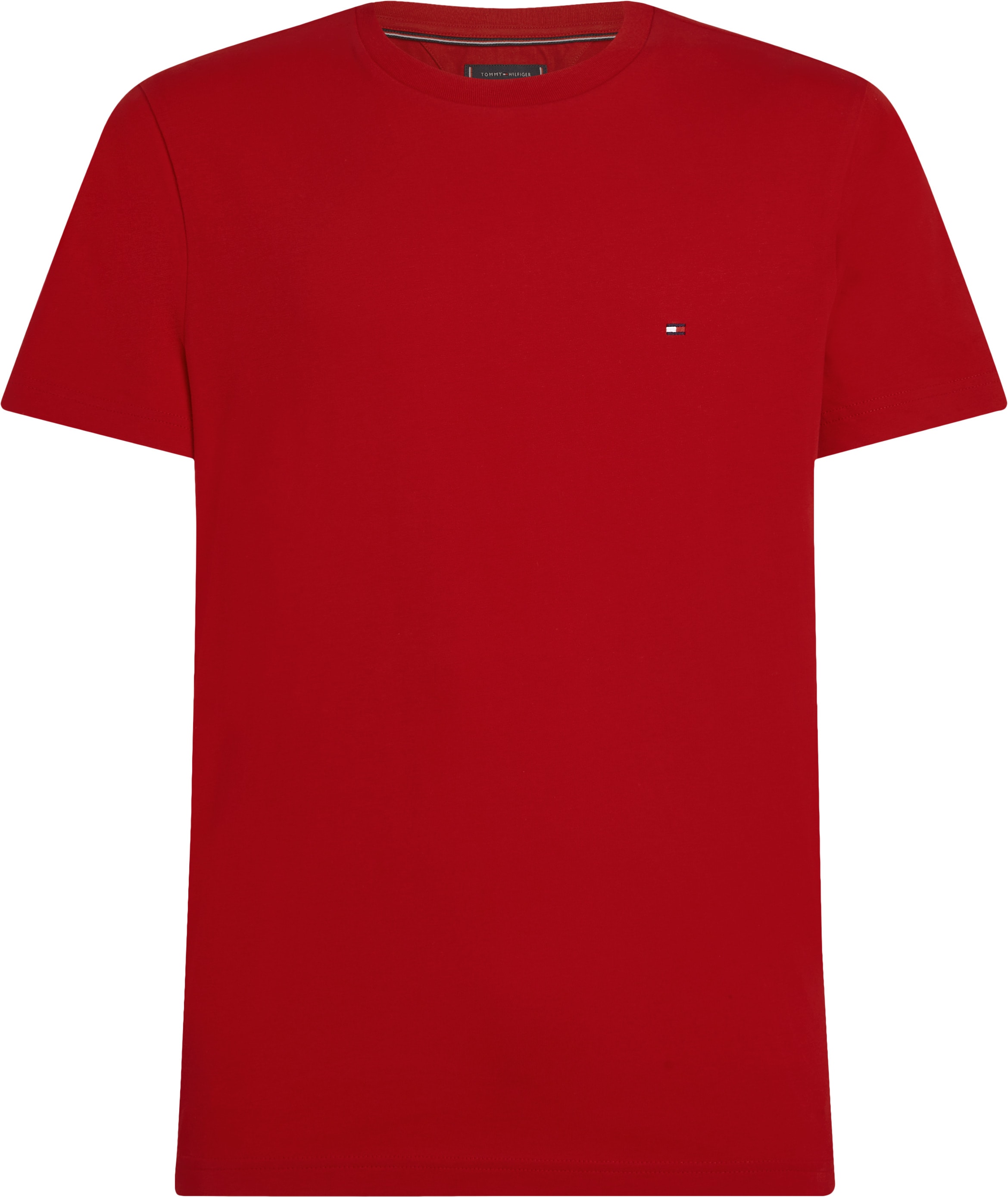 Tommy Hilfiger T-Shirt »ESSENTIAL REG FIT SOLID TEE«, mit Rundhalsausschnitt