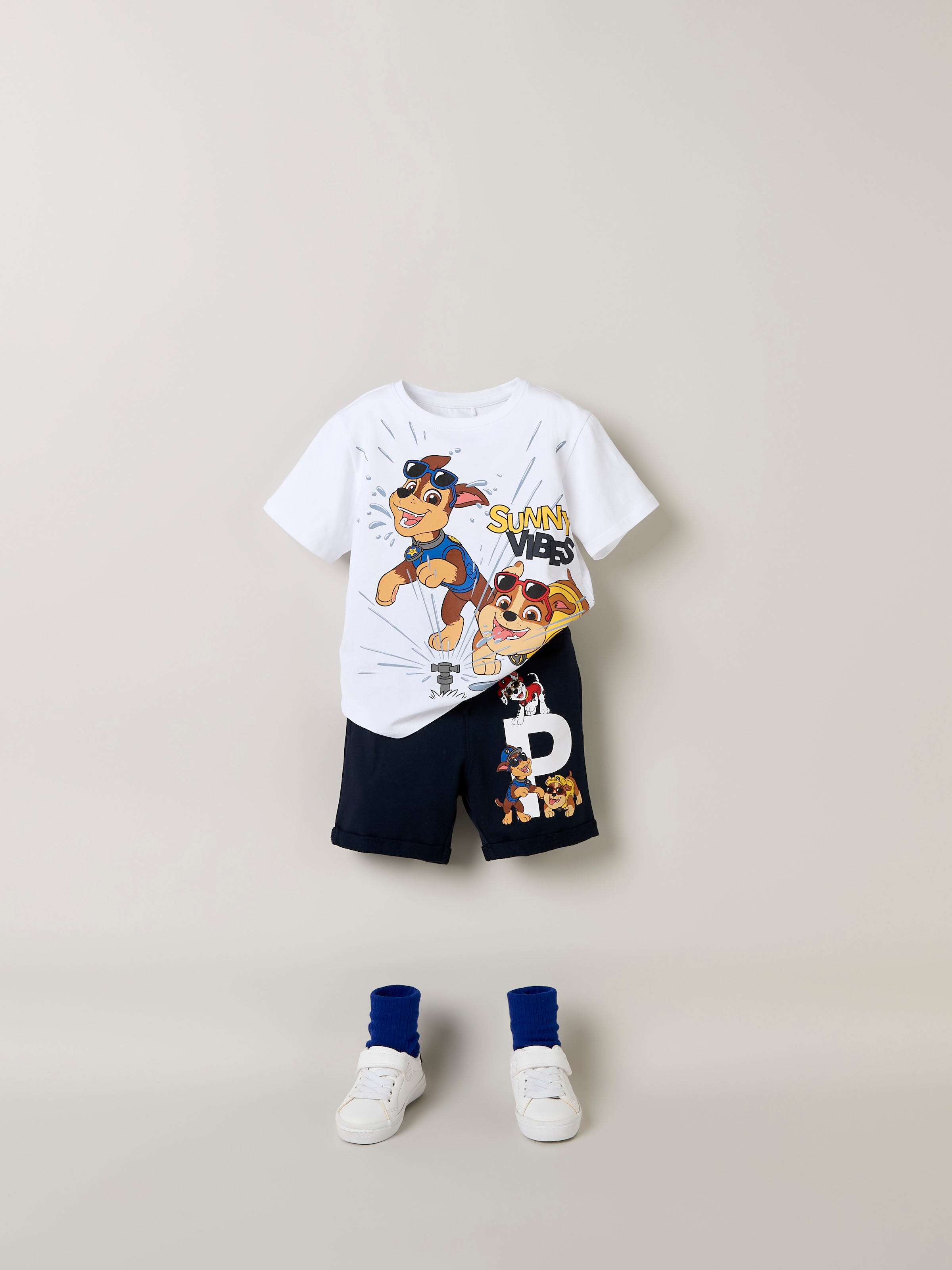 Name It T-Shirt »NMMMACAS PAW SS NREG TOP CPLG« Baumwollmischung, regular fit