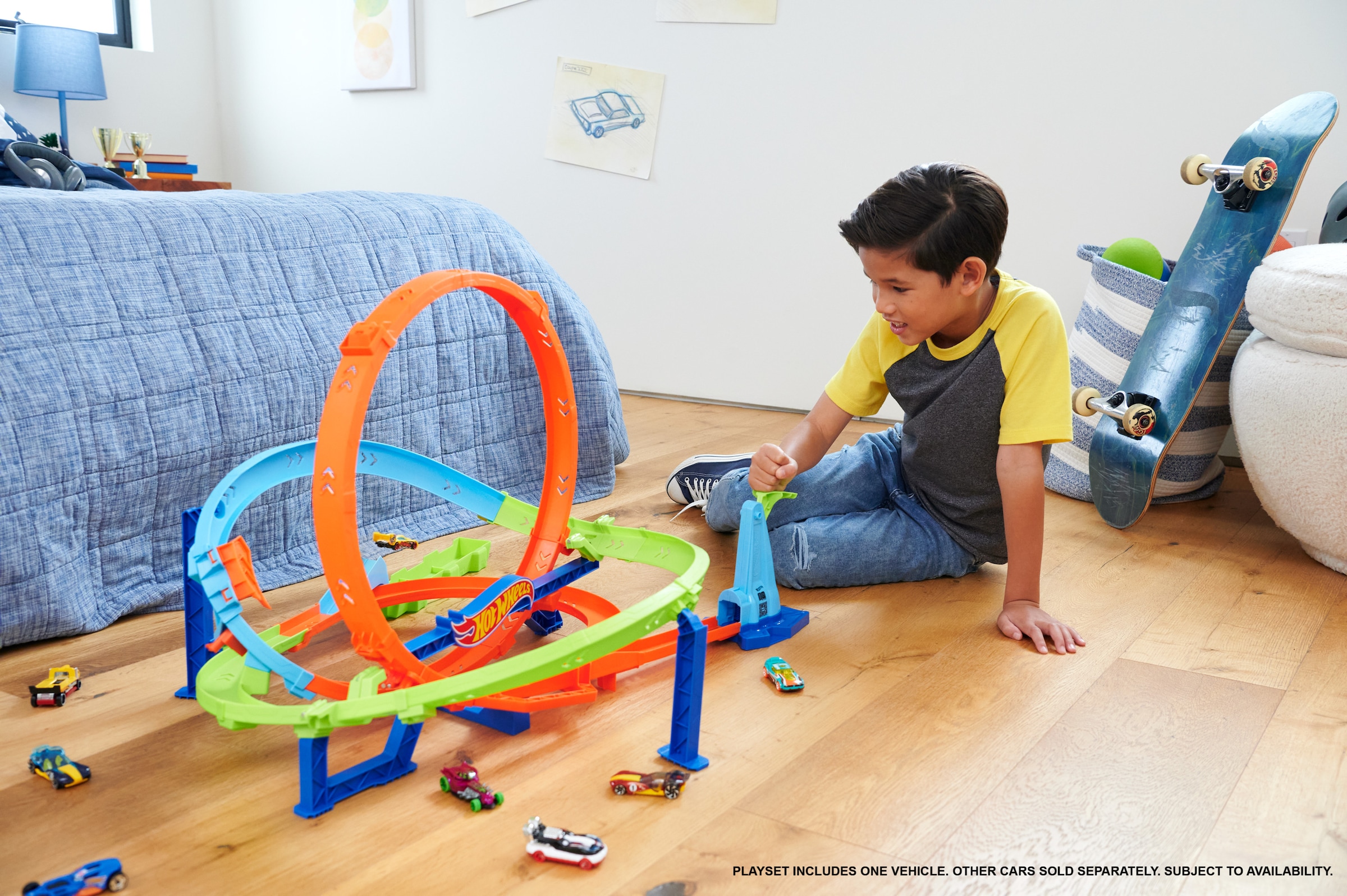 Hot Wheels Autorennbahn »Hot Wheels Action-Trackset Looping-Zyklon-Challenge«