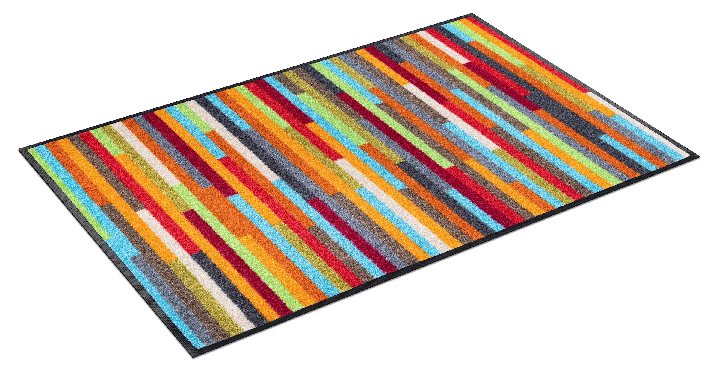 wash+dry by Kleen-Tex Teppich »Mikado Stripes« rechteckig 7 mm Höhe modernes Streifen Design, rutschhemmend, waschbar
