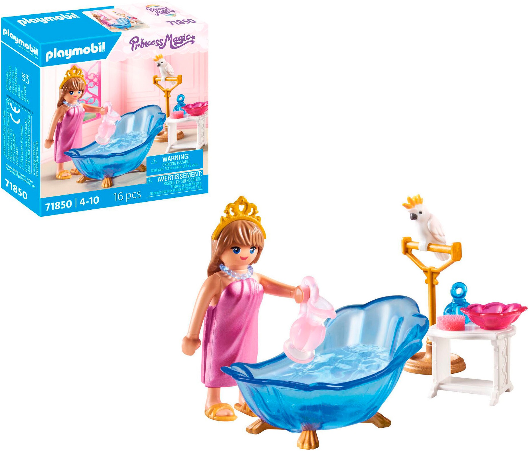 Playmobil® Konstruktions-Spielset »Badezimmer für Prinzessin (71850), Playmobil Princess Magic«, (16 St.)
