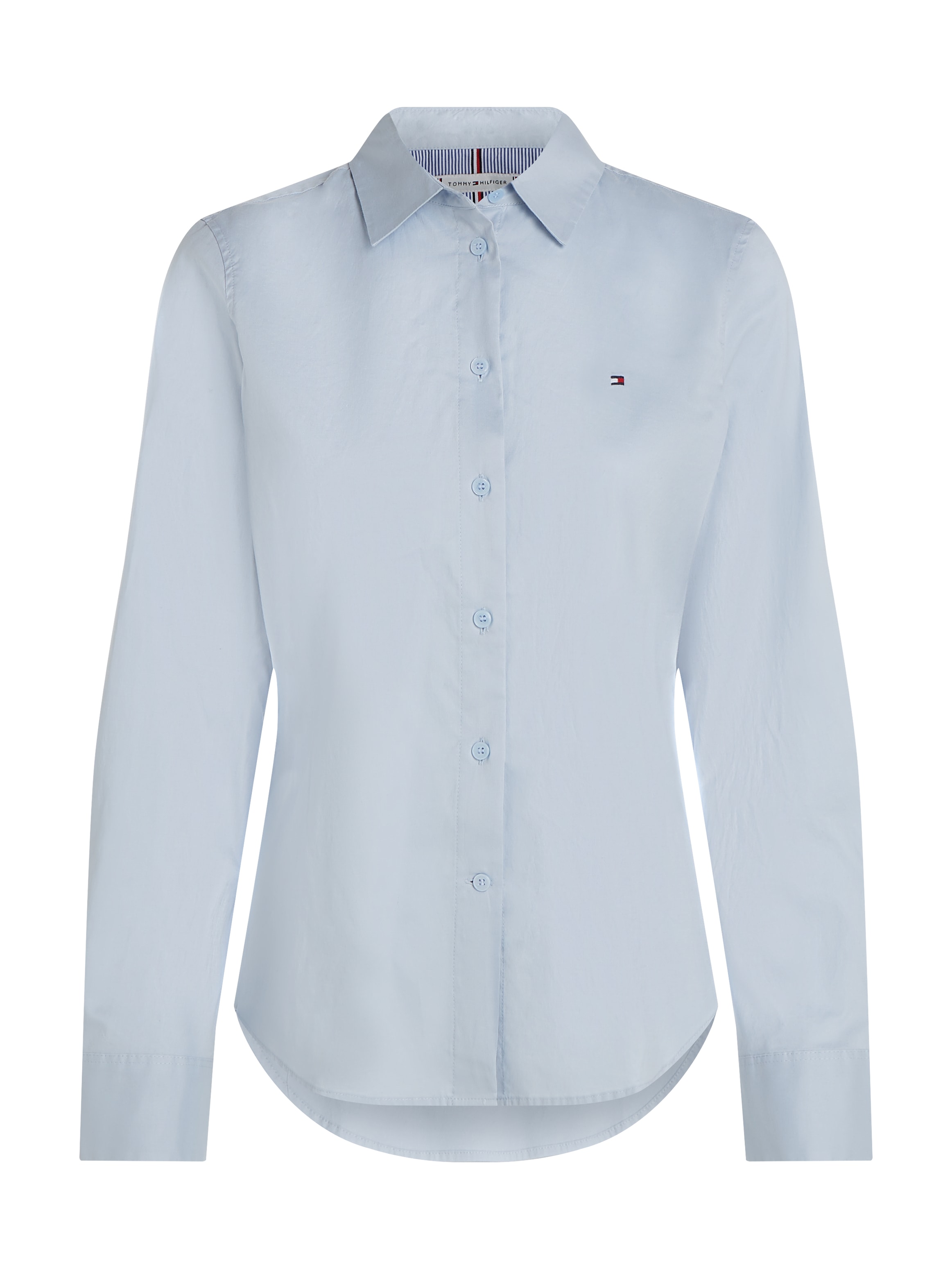 Tommy Hilfiger Hemdbluse »STRETCH OXFORD REGULAR SHIRT«, mit Logostickerei