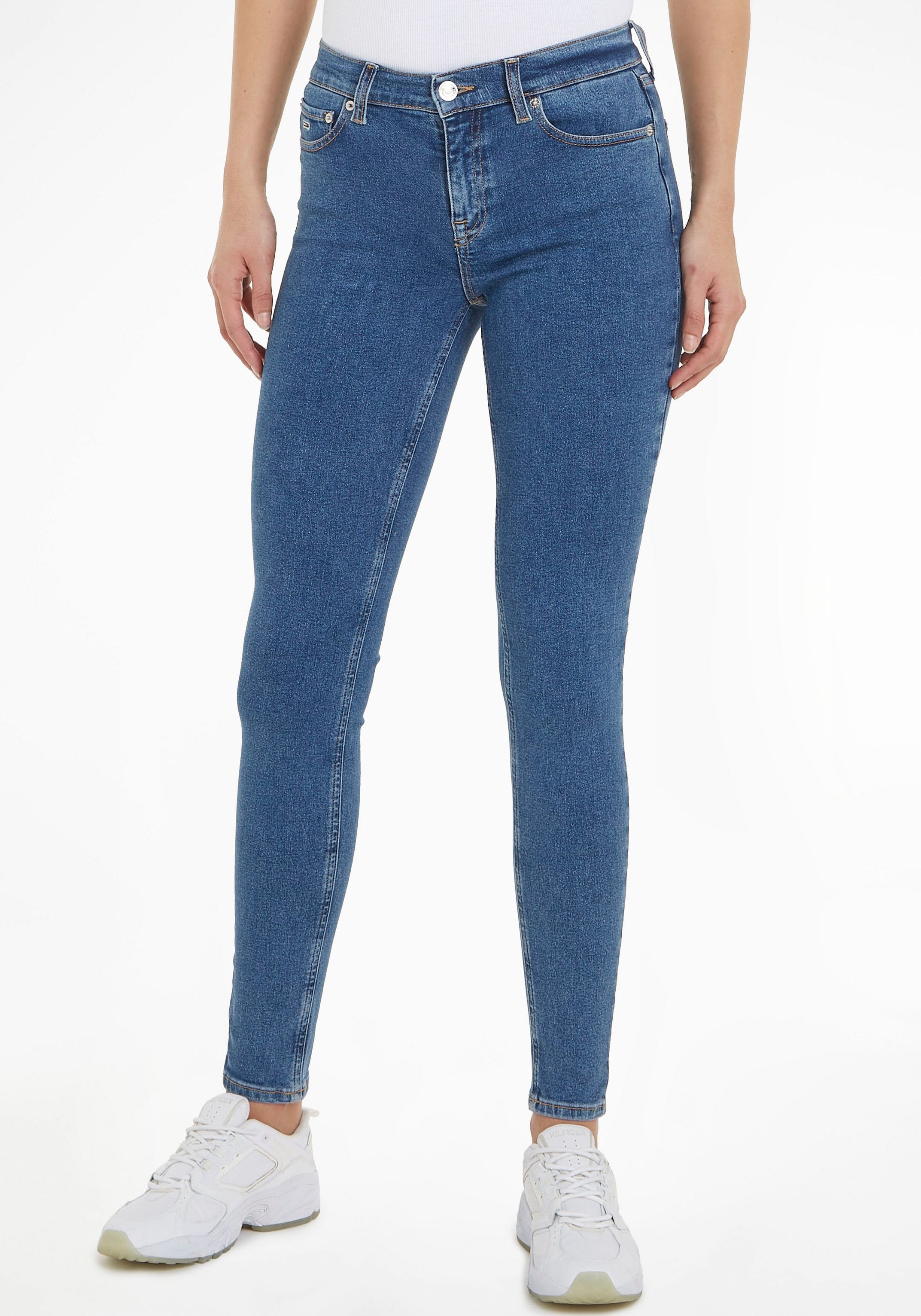 Tommy Jeans Bequeme Jeans »Nora«, mit Ledermarkenlabel im OTTO Online Shop