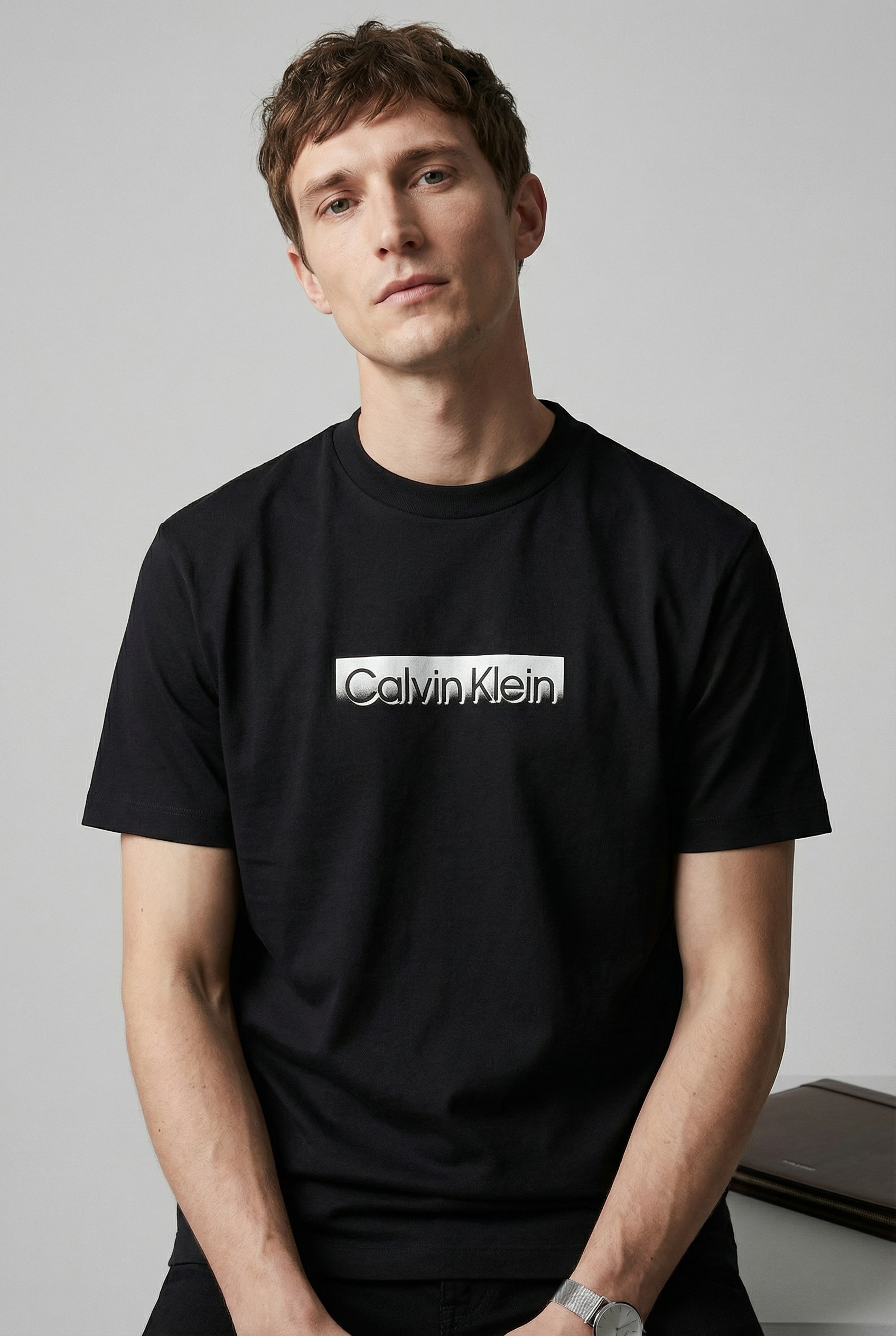 Calvin Klein T-Shirt »20S EU WHOLESALE SPORTSWEAR GRAP« Regular fit mit Rundhalsausschnitt